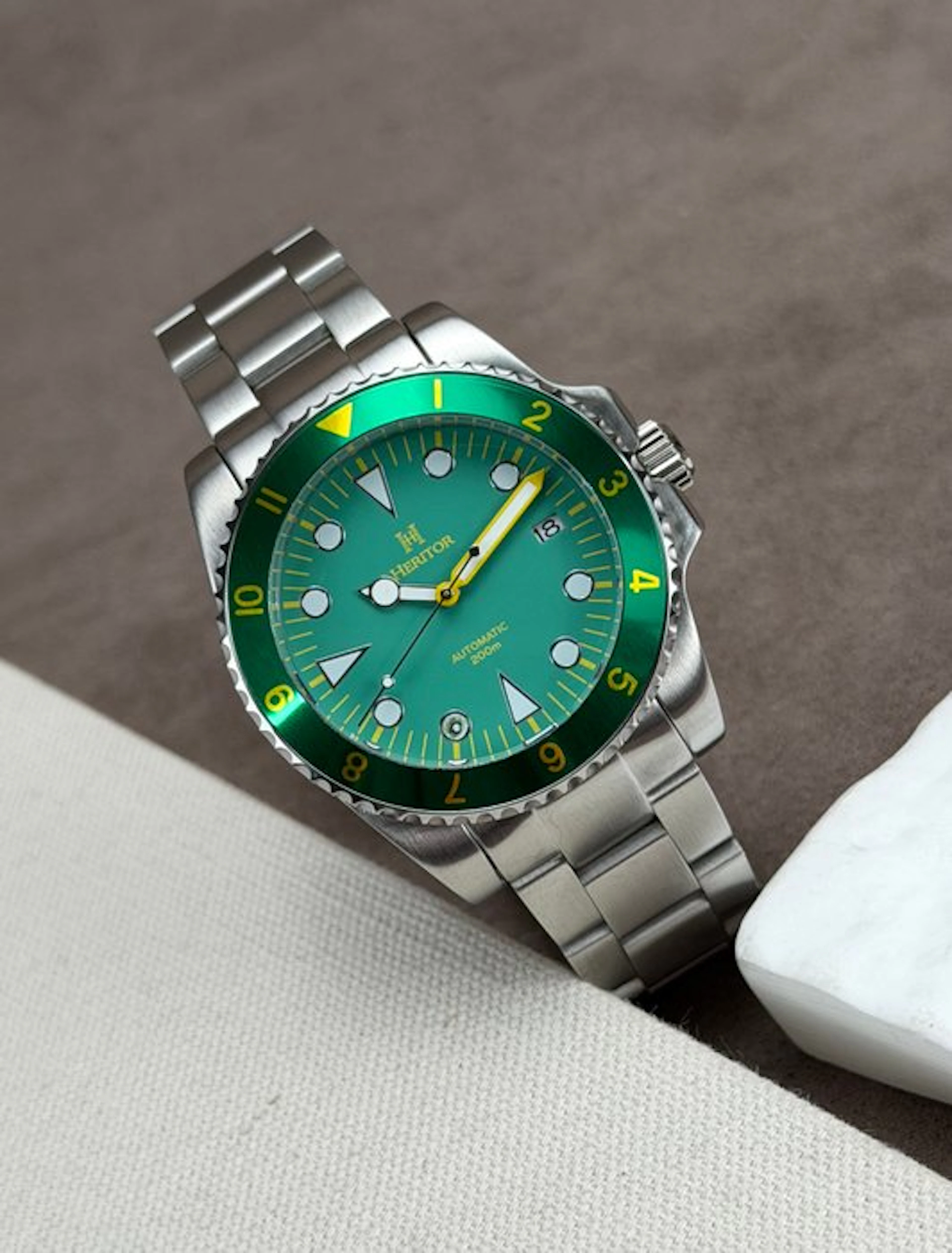 Heritor - Automatic Luciano Date - Green - No reserve...