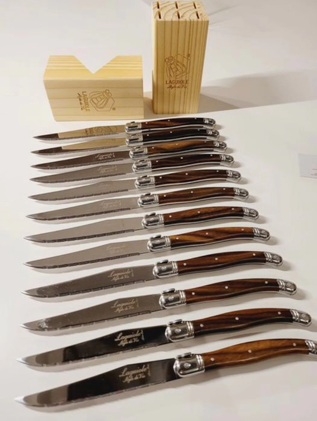 Laguiole - Style de Vie - Table knife set - 12 Laguiole...