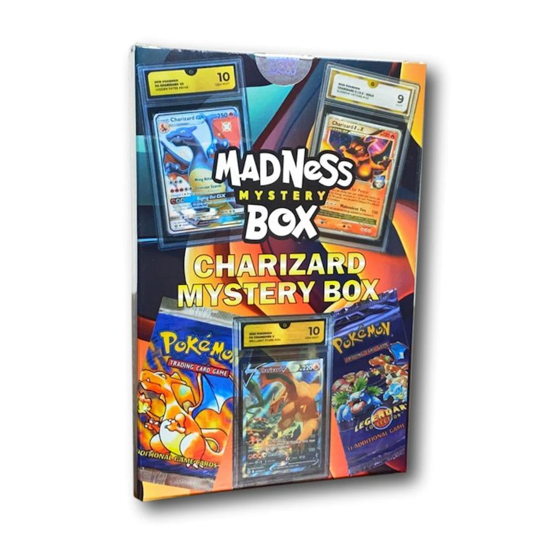 Pokémon Mystery box - Charizard - Graded Card & Packs...