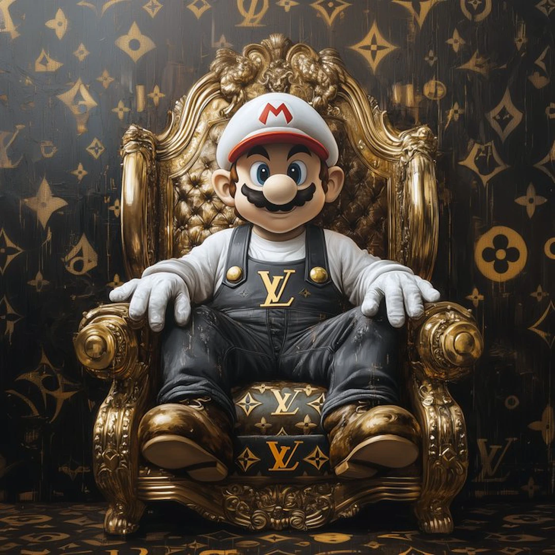 Artxlife - Mario Gold Vuitton Throne