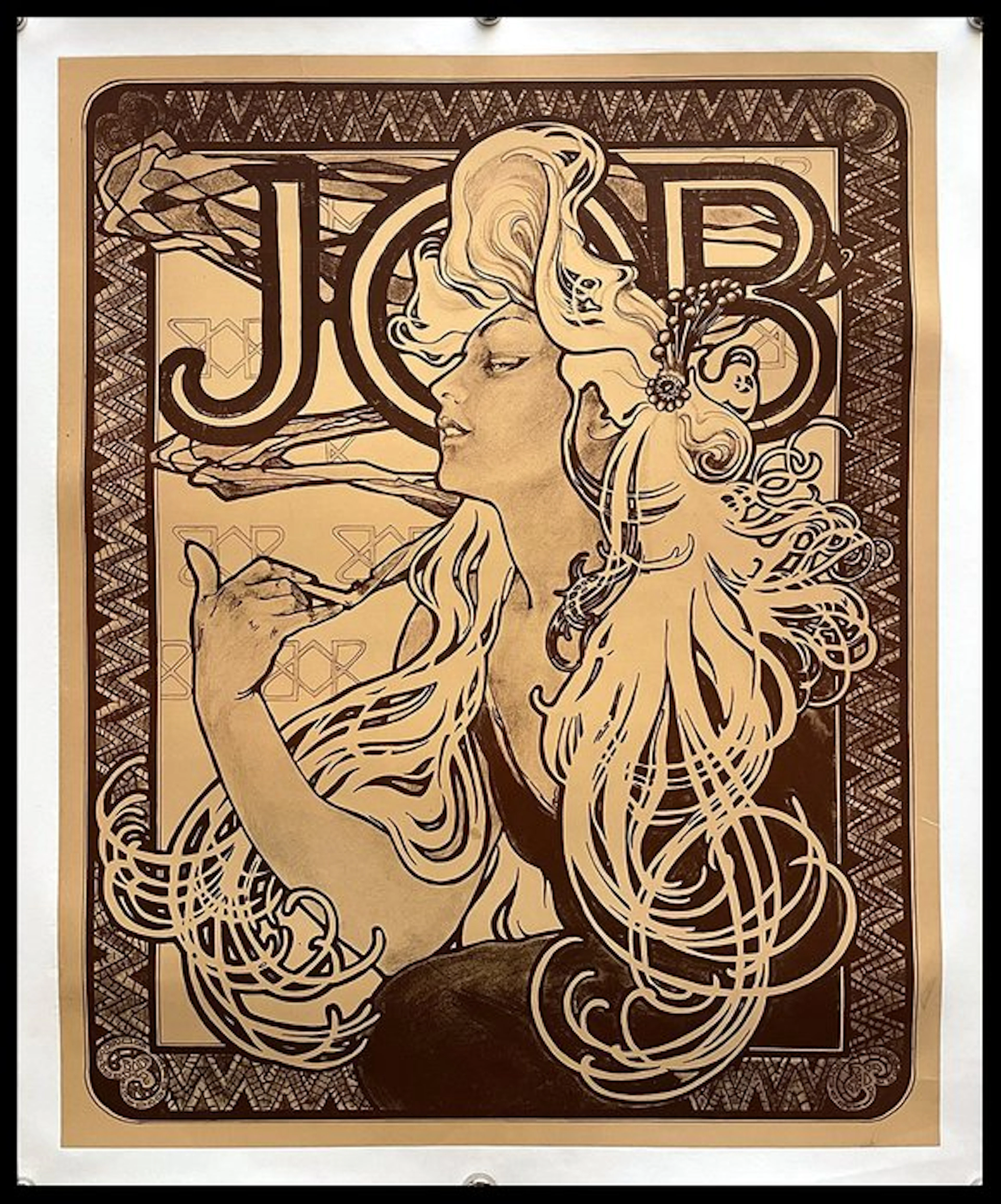 Alphonse Mucha (after) - Alphonse Mucha - Sigarette Job - Art Nouveau - 1950s