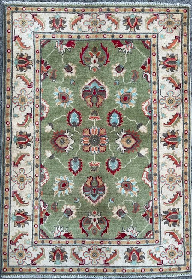 Afghan modern Ziegler - (unused) - wool - hand-knotted - Carpet -
