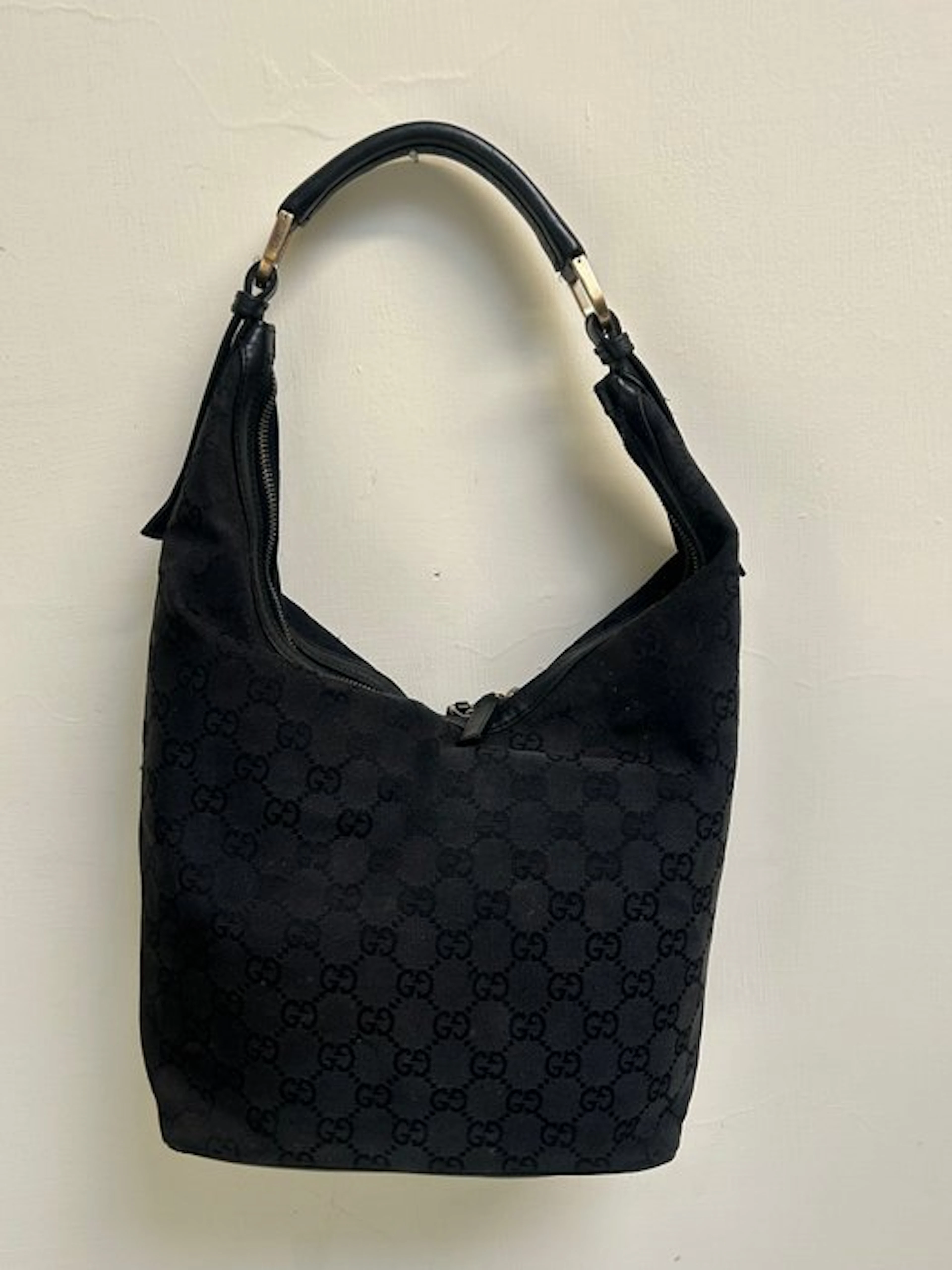 Gucci - Borsa Gucci hobo con inserti in pelle - Hobo bag