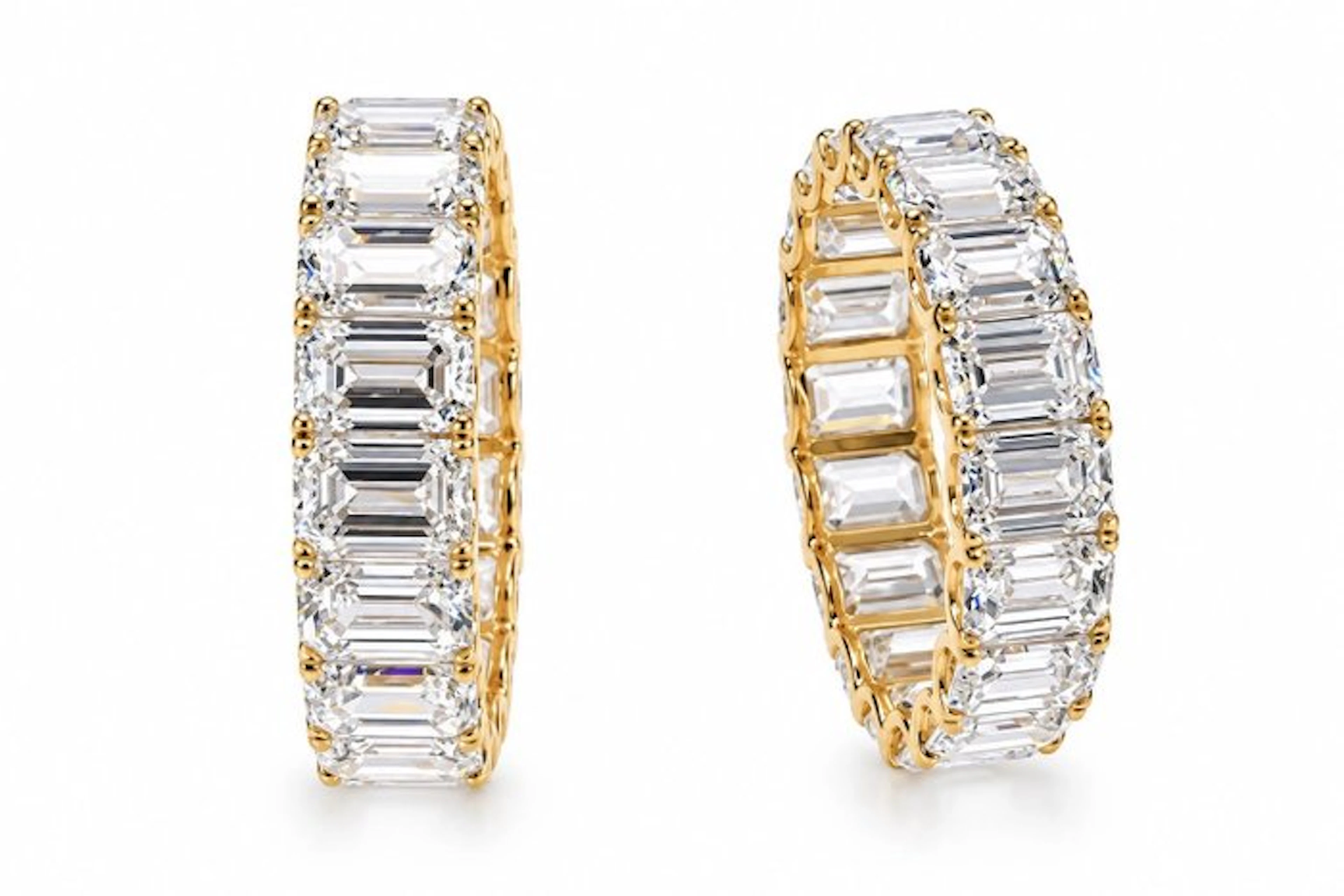 Ring - 14 kt. Yellow gold - 7.33ct. tw. Diamond (Lab-grown)