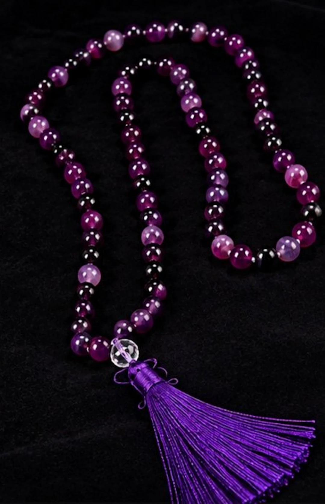 Elegant Amethyst Tasbih / Misbaha – Purple Natural Stone...