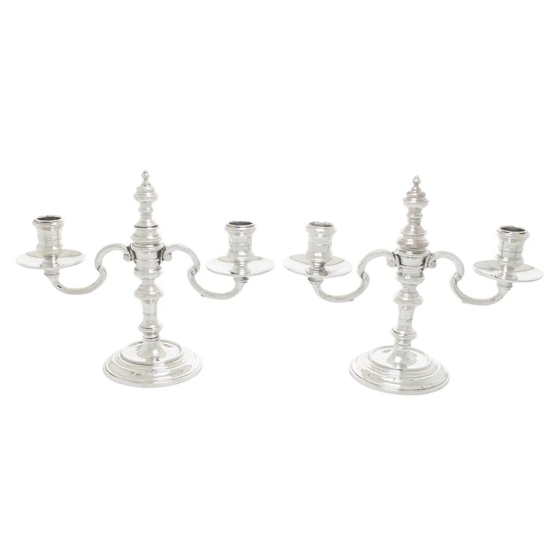 William Comyns & Sons Ltd - Candelabrum (2) - .925 silver...