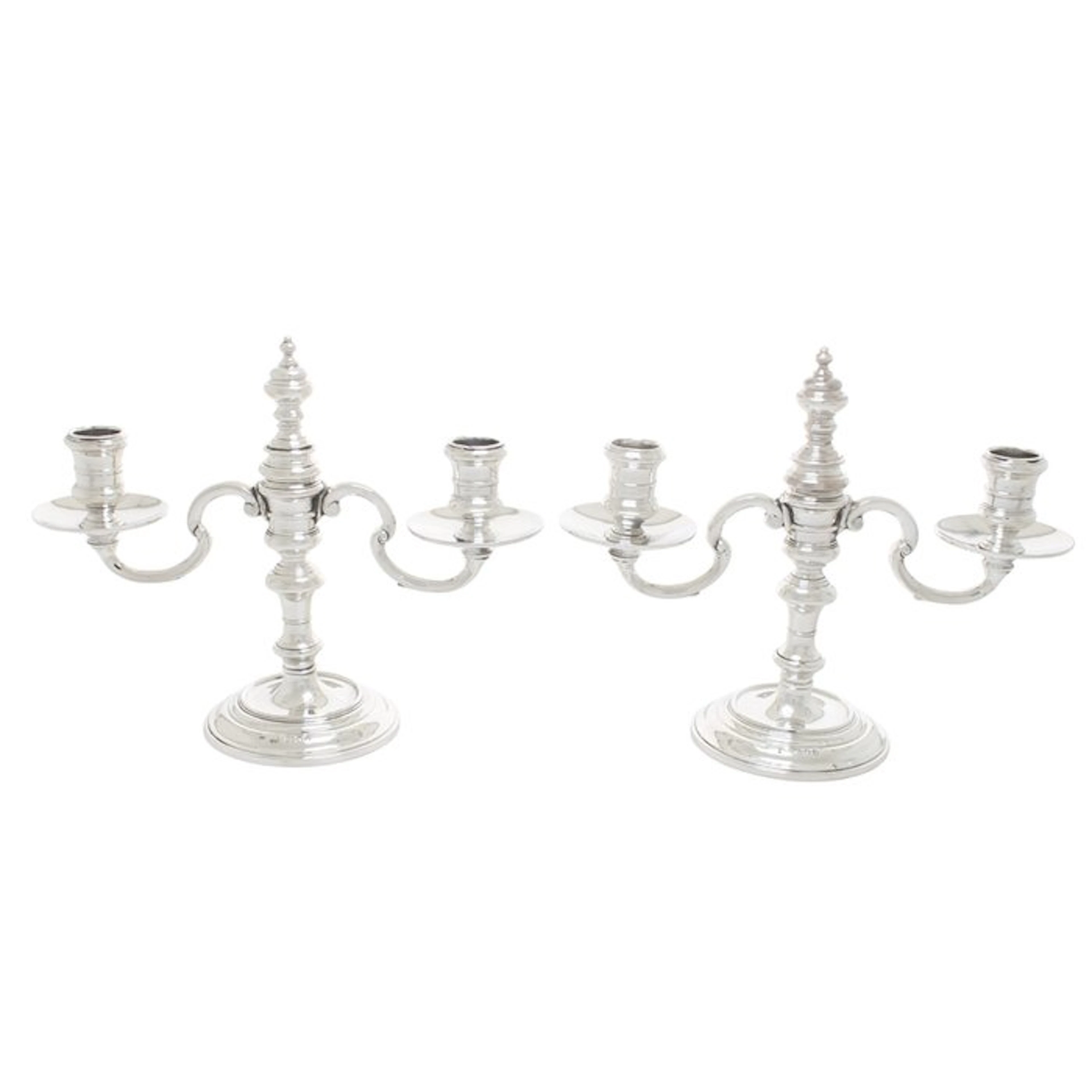 William Comyns & Sons Ltd - Candelabrum (2) - .925 silver...