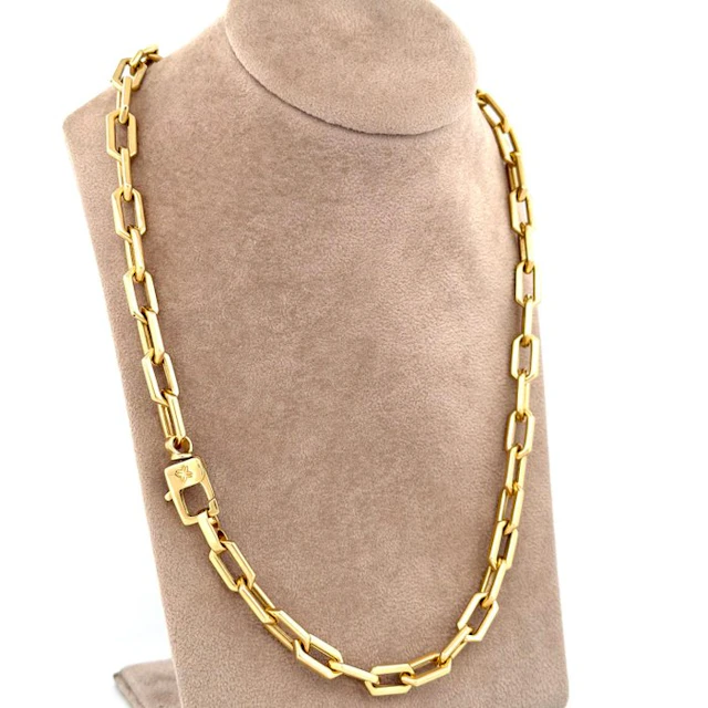 Necklace - 18 kt. Yellow gold - Made in Italy - 50 cm