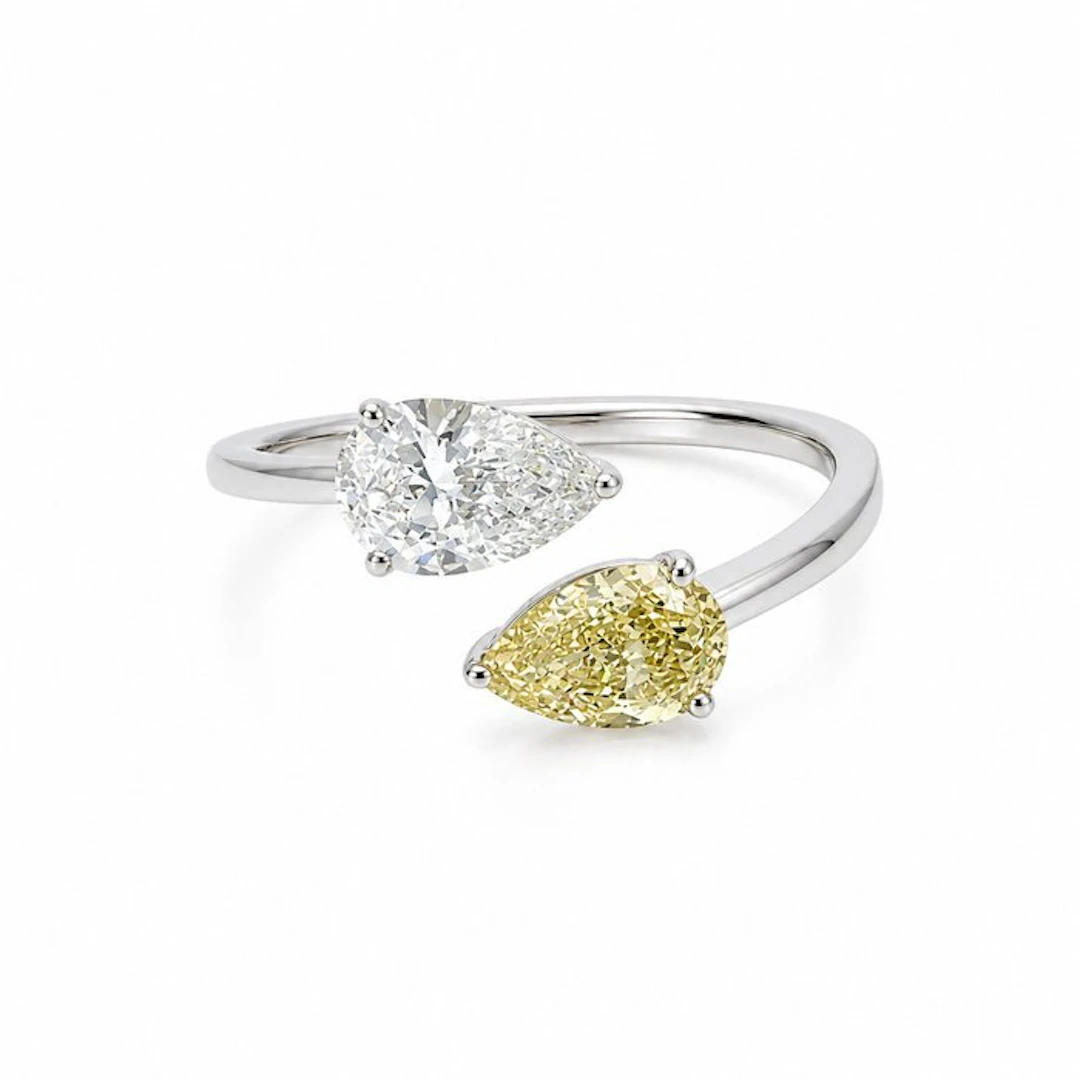 No reserve price - Ring - 14 kt