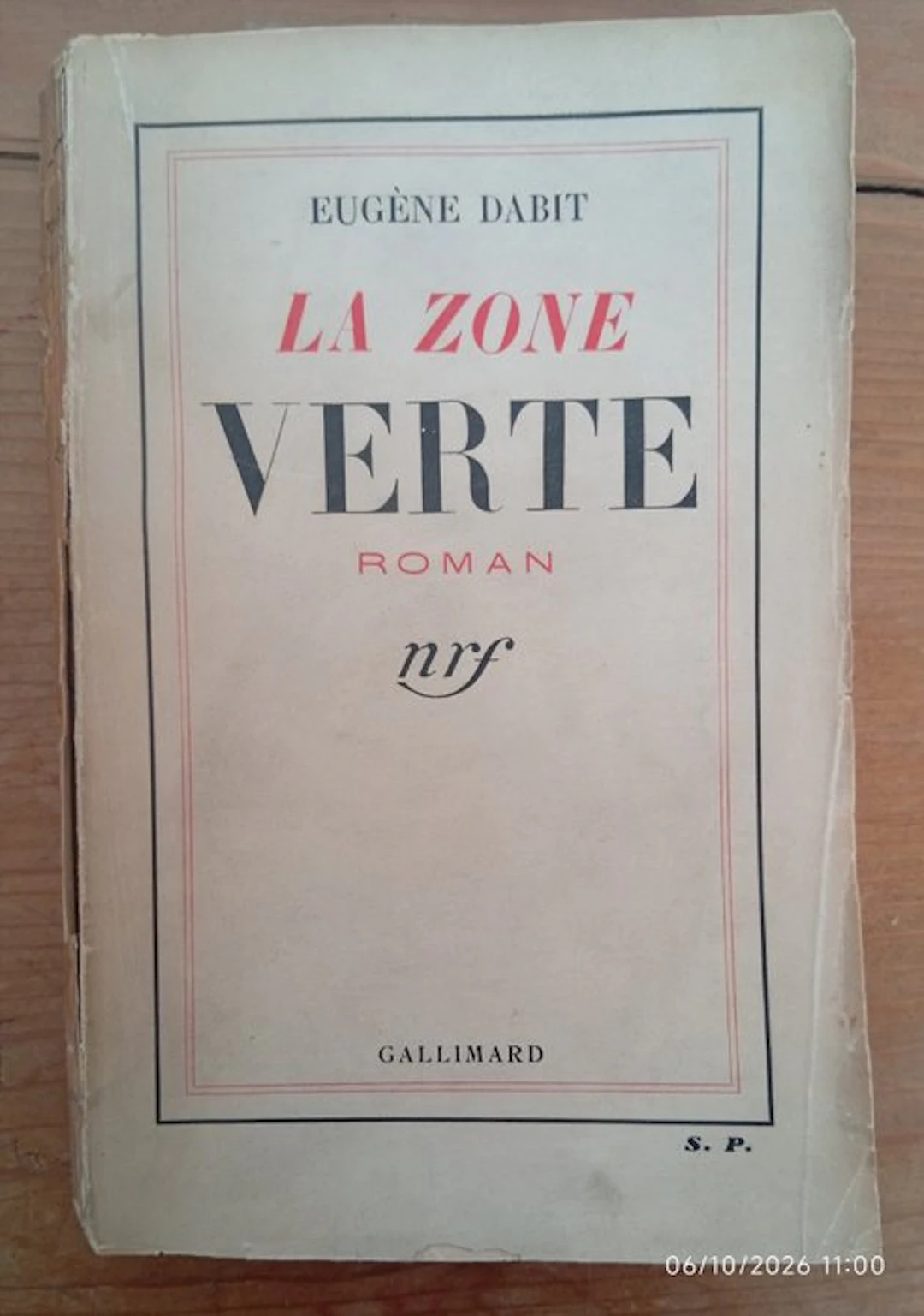 Eugène Dabit - La zone verte [Dédicacé à Léo Larguier (Goncourt)] - 1935
