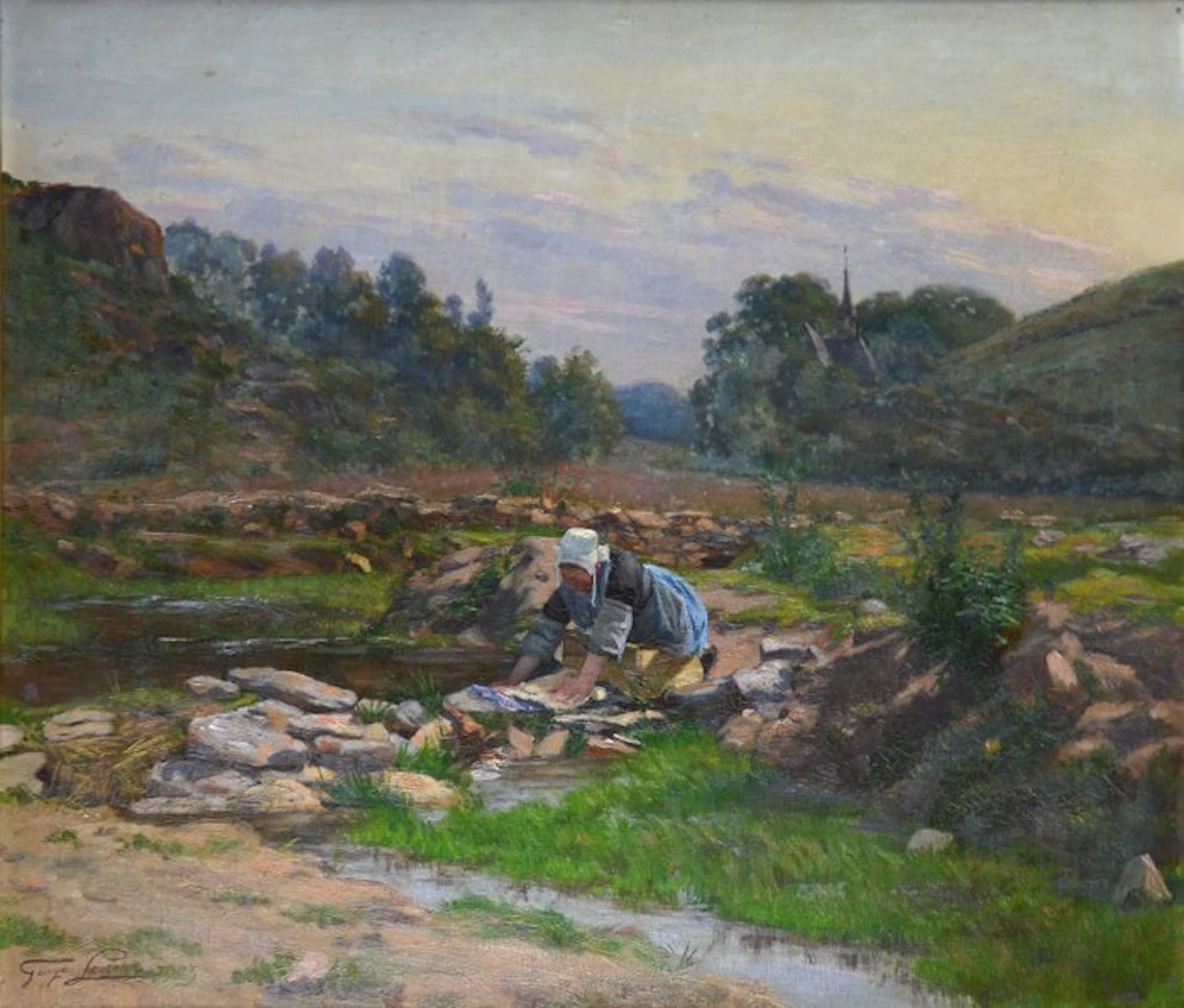 Georges Levreau 1867-1936. - La lavandière.