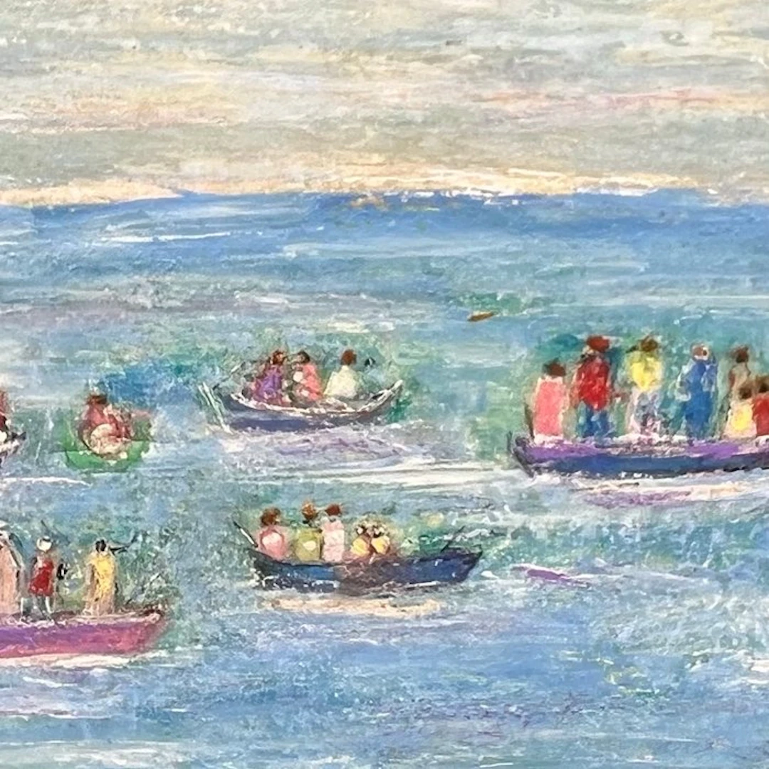 Antonia Komisarek (1925–2016) - Scène maritime aux...