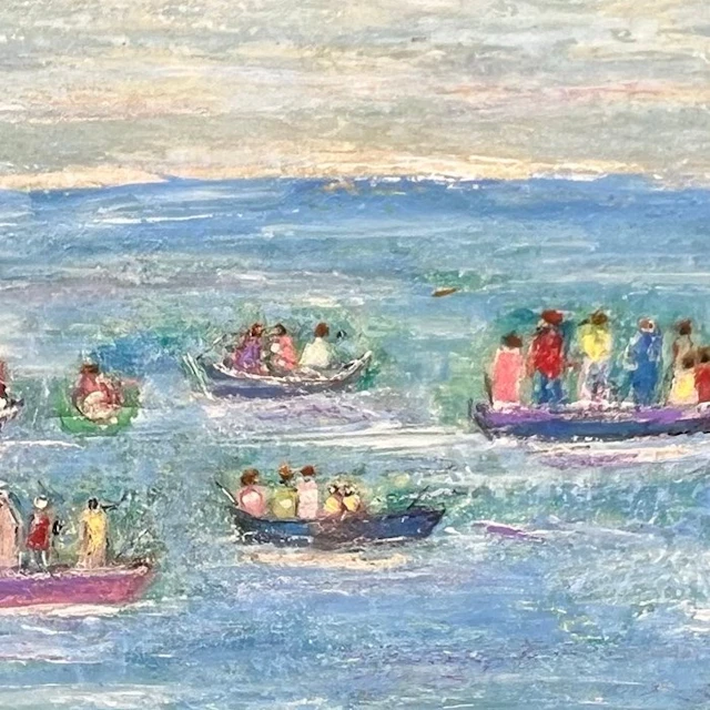 Antonia Komisarek (1925–2016) - Scène maritime aux...