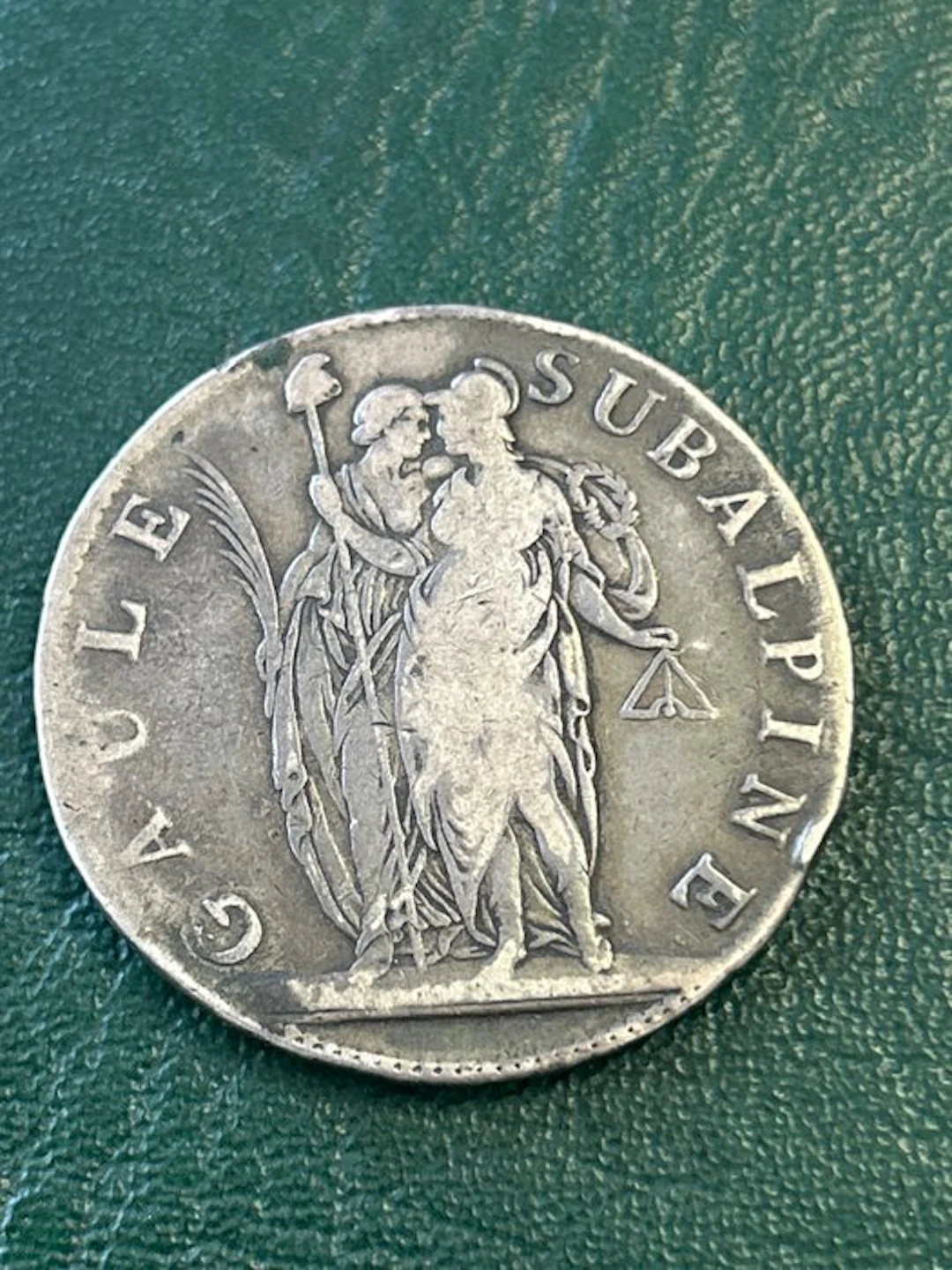 Italy, Subalpine Republic 5 Francs An 10 (1802) (No reserve price)