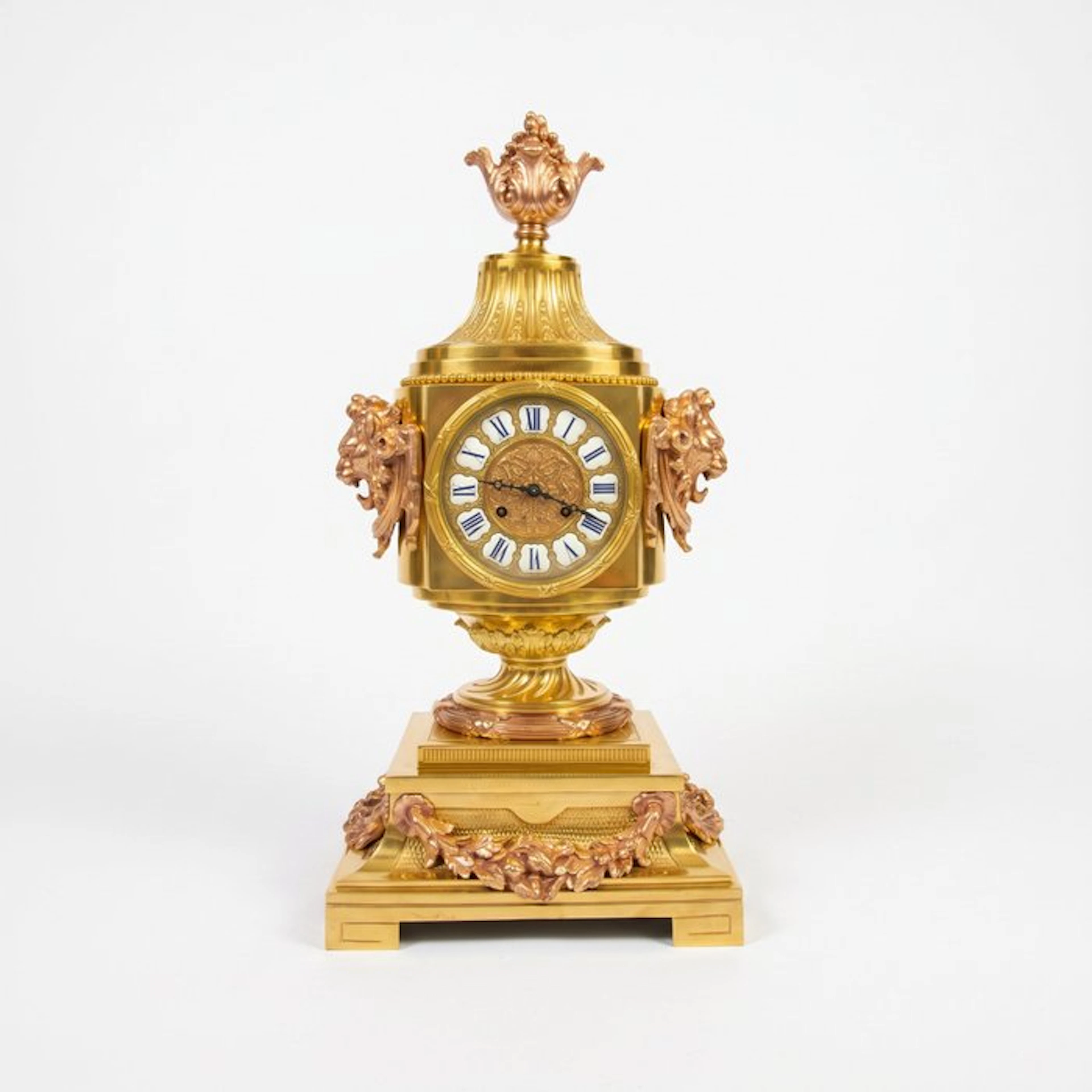 Table clock Louis XIV Style - Gilt bronze - 1850-1900 - Top in gold