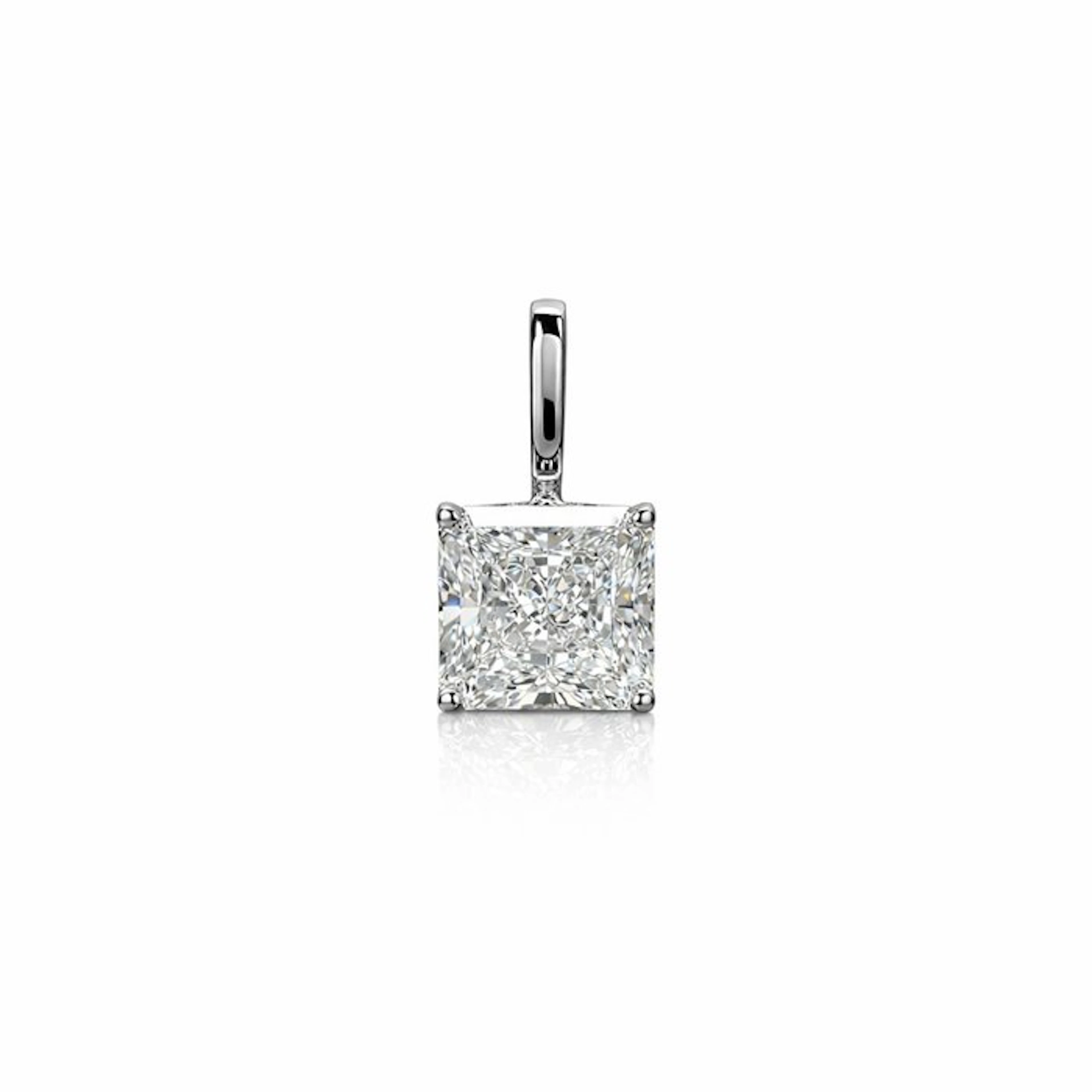 No reserve price - Pendant - 14 kt. White gold - 2.01ct. tw. Diamond