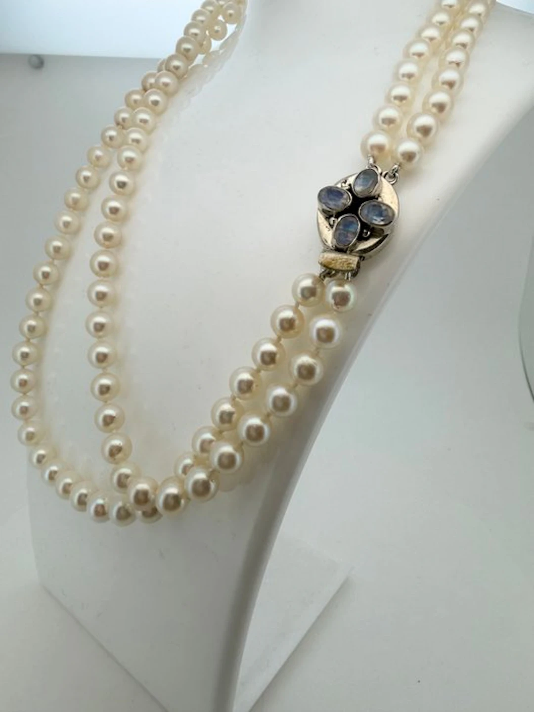 No reserve price - Necklace Silver Pearl - Natural gemstone