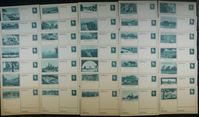German Empire - 8Pf Ebert complete series of picture...