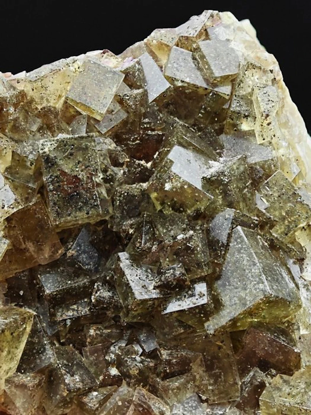 RARE GREEN FLUORITE with PHANTOMS and PYRITE