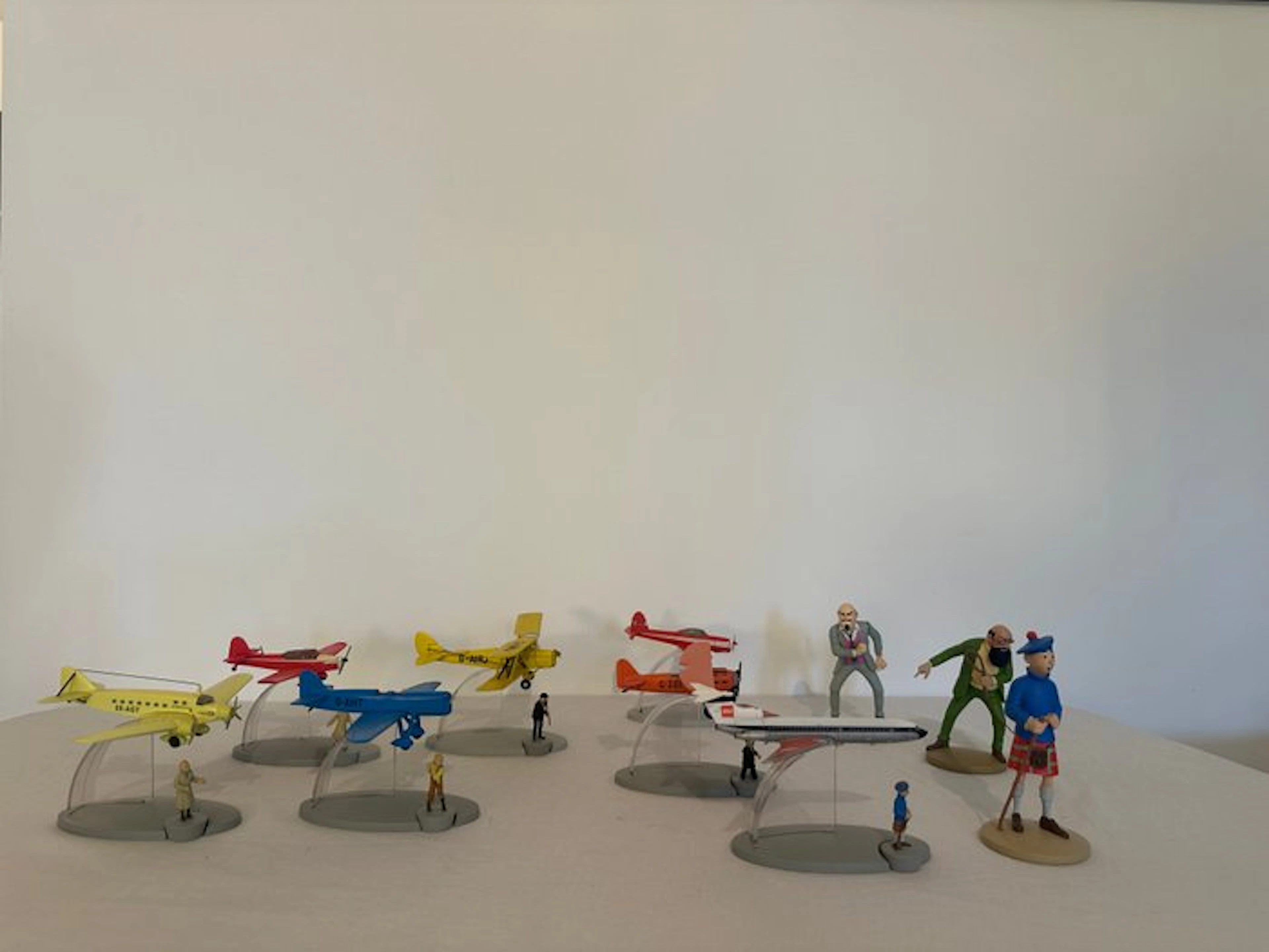 Ensemble de 10 figurines Moulinsart - Tintin