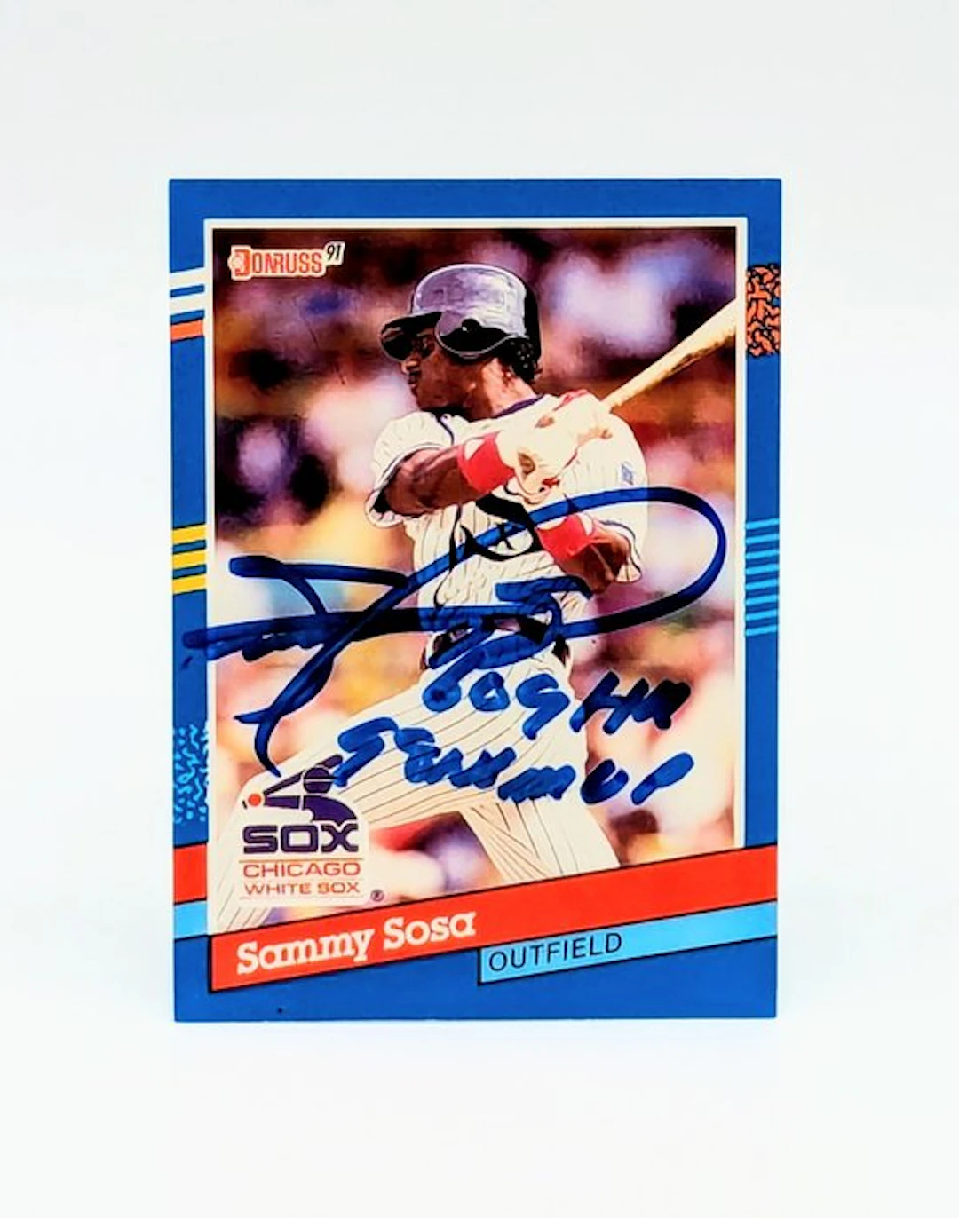 1991 Donruss MLB Sammy Sosa Signed Trading Card - JSA...
