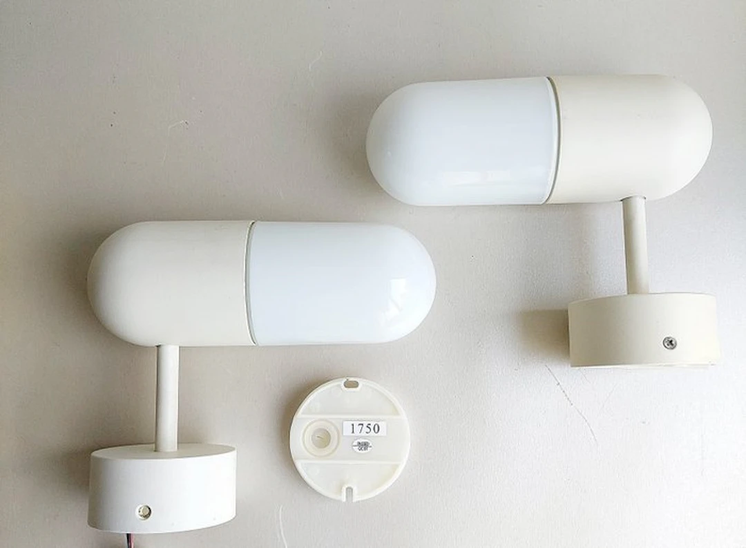 IKEA - Wall spotlight (2) - ÖSTANÅ - Metal, Glass, Plastic - Set of wall lamps