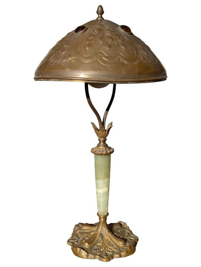 Lamp - Brass, Bronze, Onyx