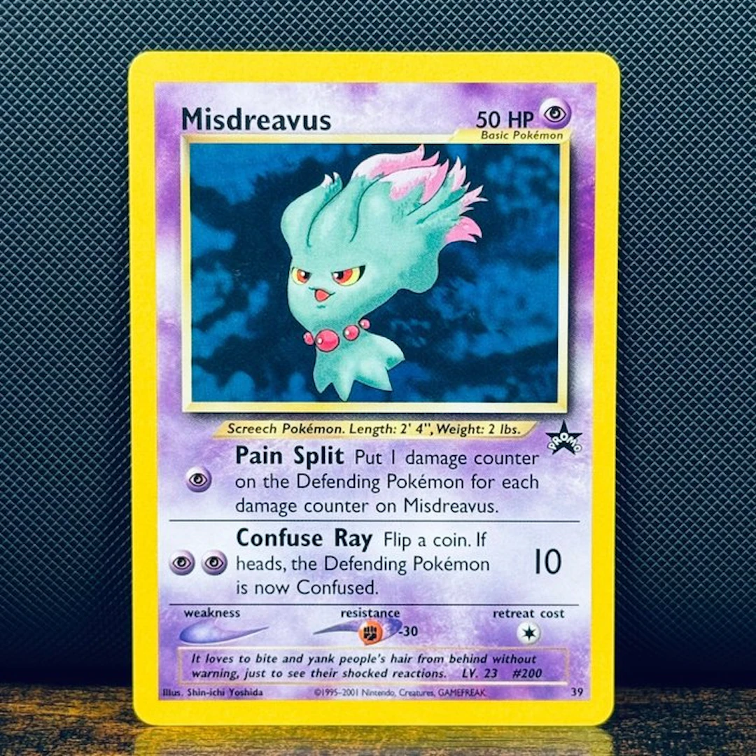 Pokémon Card - Misdreavus Black Star Promo 39 - Pokémon