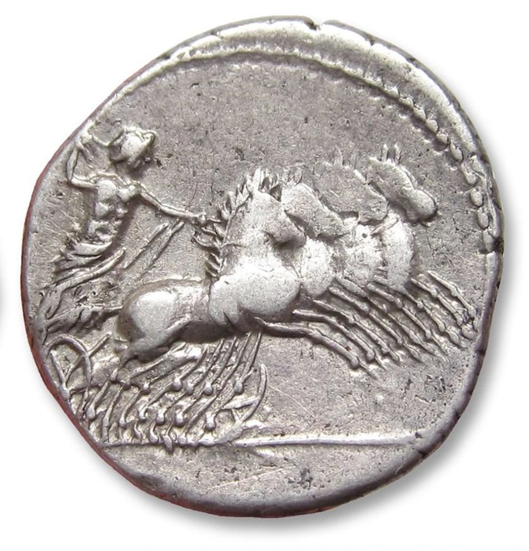 Roman Republic. Anonymous issue, 86 BC. Denarius Rome mint (No reserve price)
