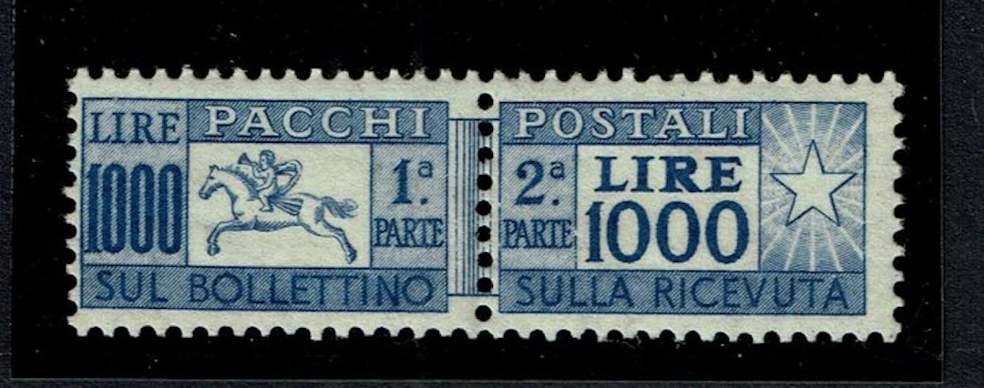 Italian Republic 1954 - Postal Parcels £1,000