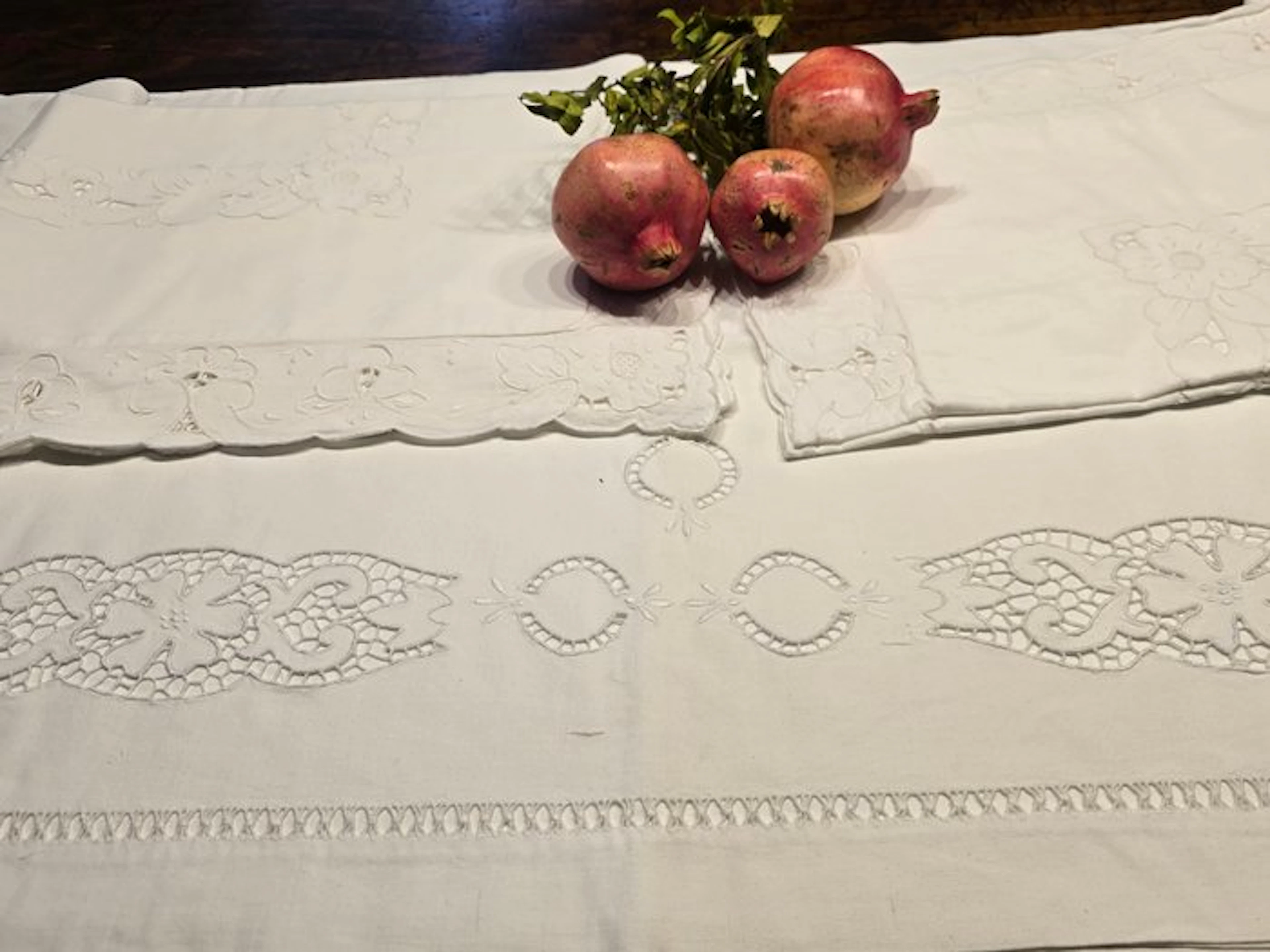 Bed sheet (3) - 250 cm - 220 cm - Ancient trousseaus