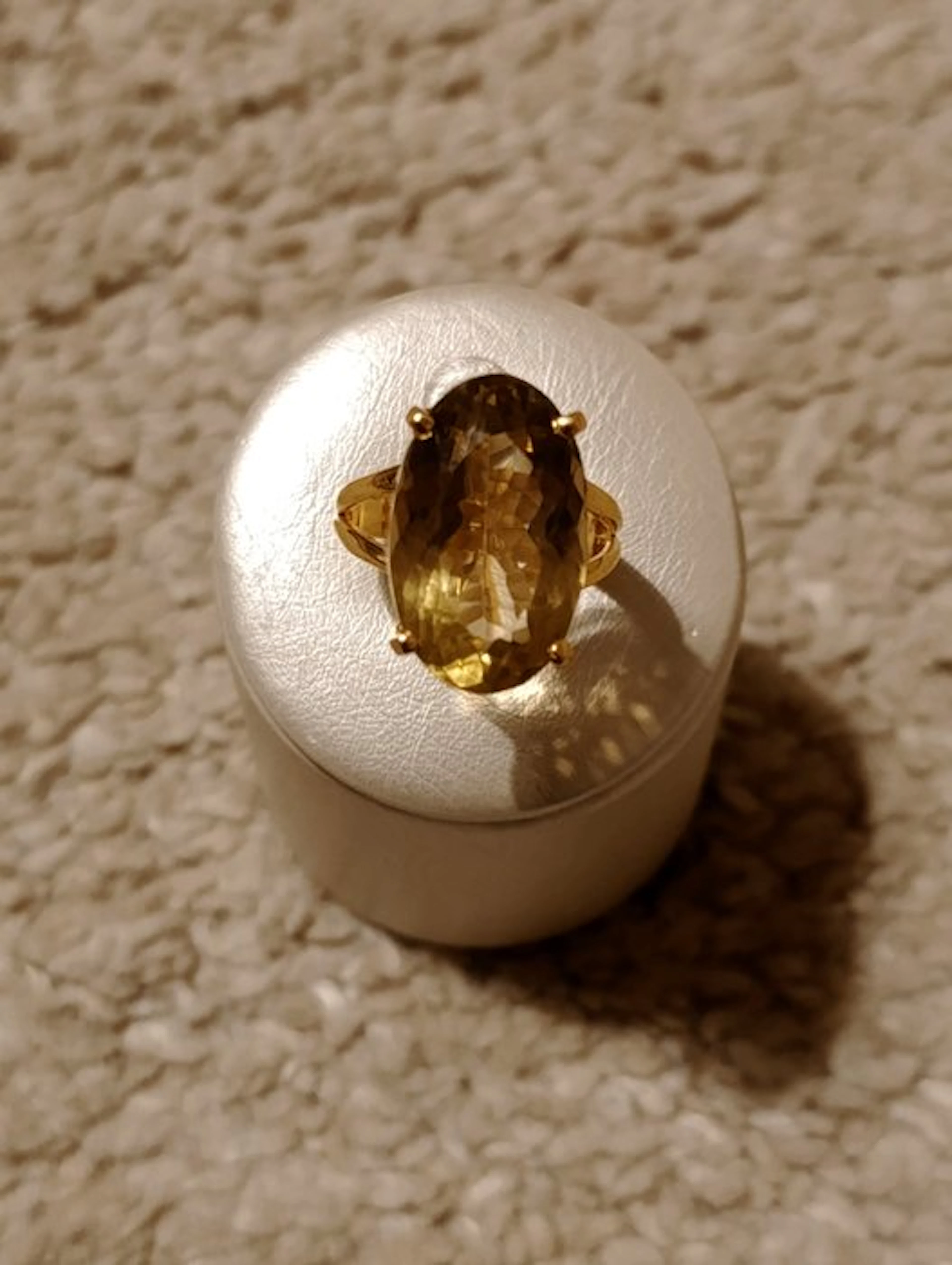 No reserve price - Ring Silver, Citrine