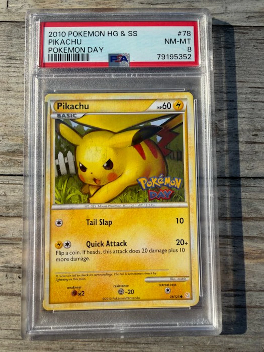 Pokémon - 1 Graded card - Pikachu 78/123 Promo card