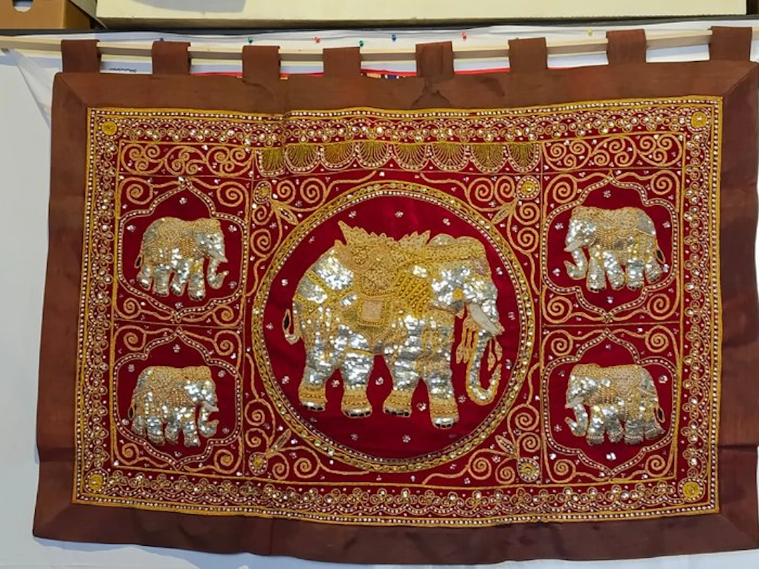 Kalaga - Tapestry - 100 cm - 140 cm - Burmese tapestry or Kalaga