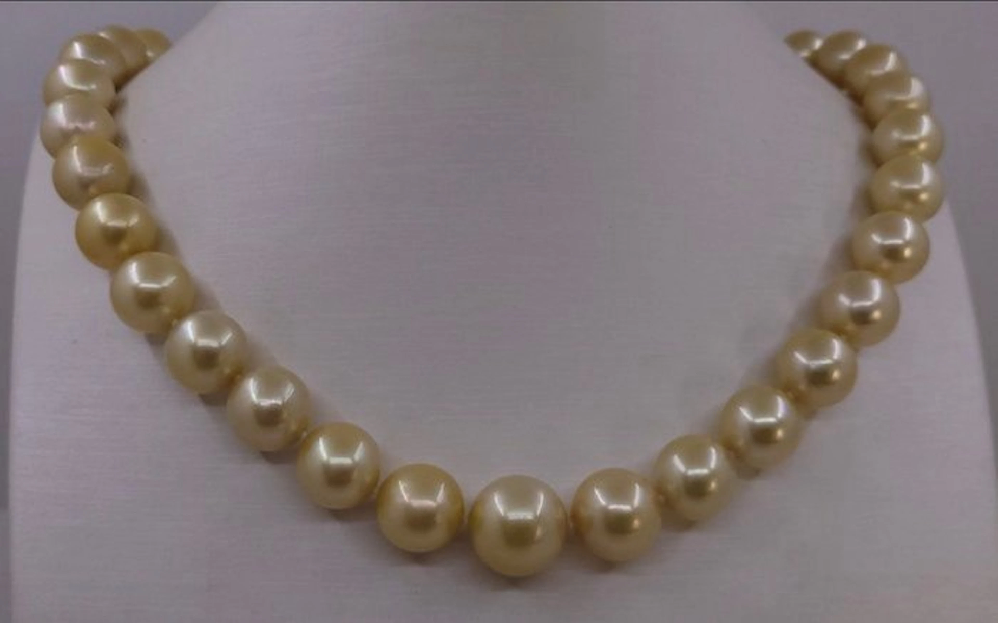 Necklace Gold-plated, Metal Pearl - Pearl