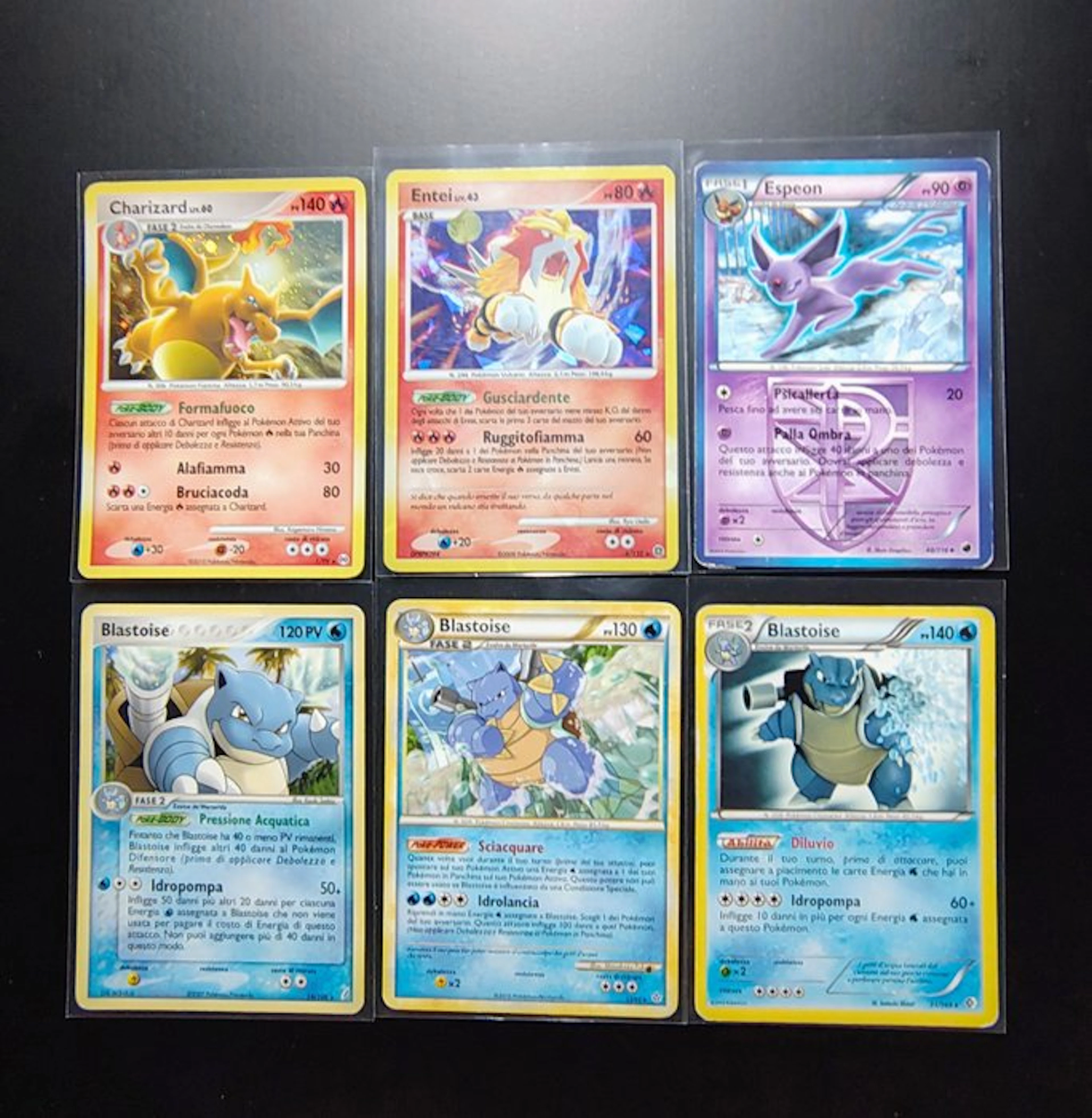 Pokémon - 6 Card - Charizard Holo - entei Holo - 3X...