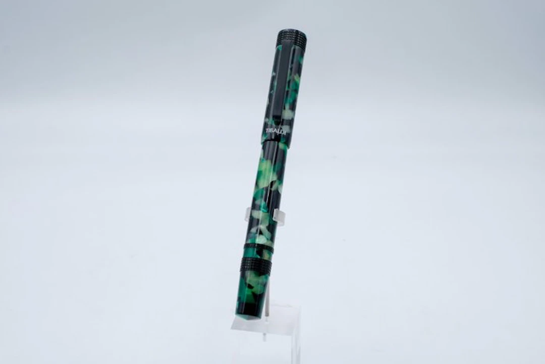 Tibaldi - Perfecta - BI-CO Black & Green - Roller ball pen