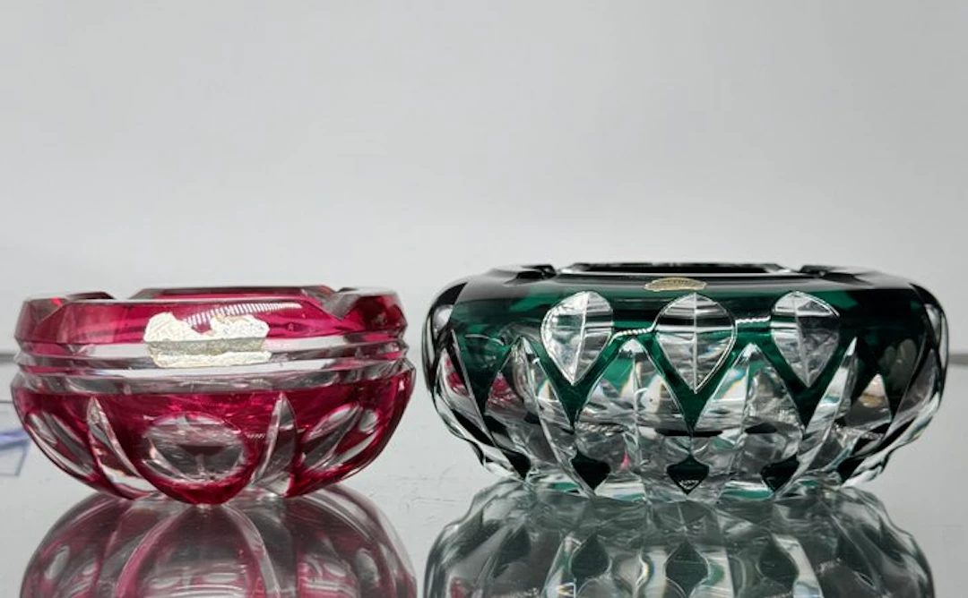Val Saint Lambert - Ashtray (2) - Crystal - VSL ashtrays