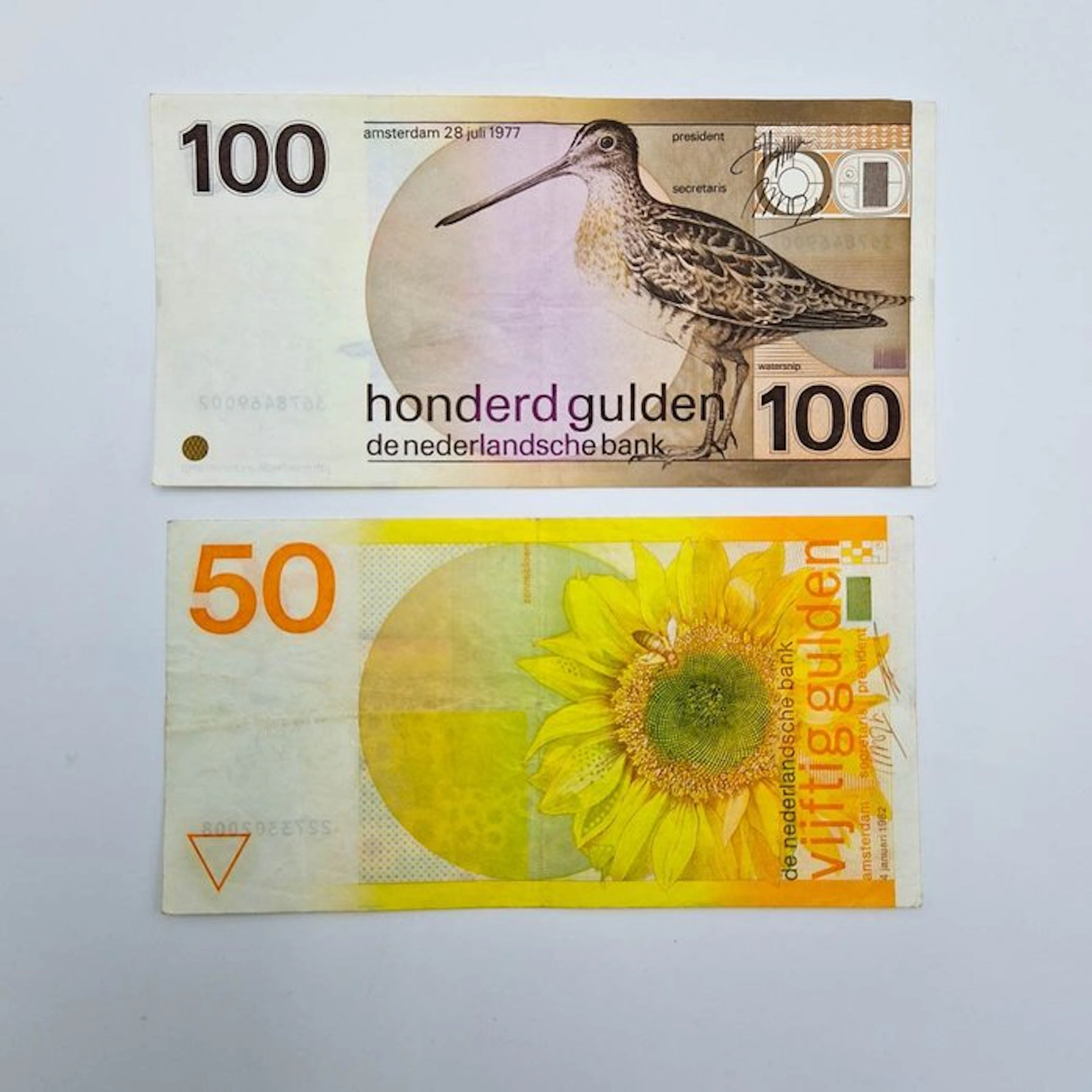 Netherlands. - 50, 100 Gulden - 1977/1982 - PL83, PL104 (No reserve price)