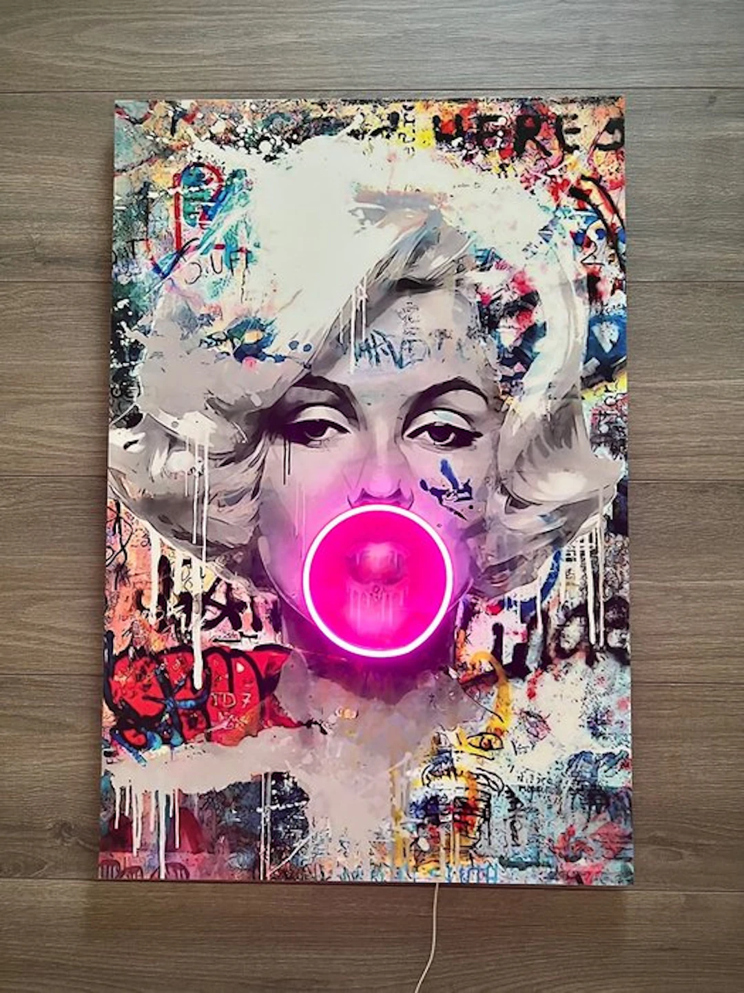 LEDMansion - Marilyn Bubble V.1. 50x75cm Led Wall Art