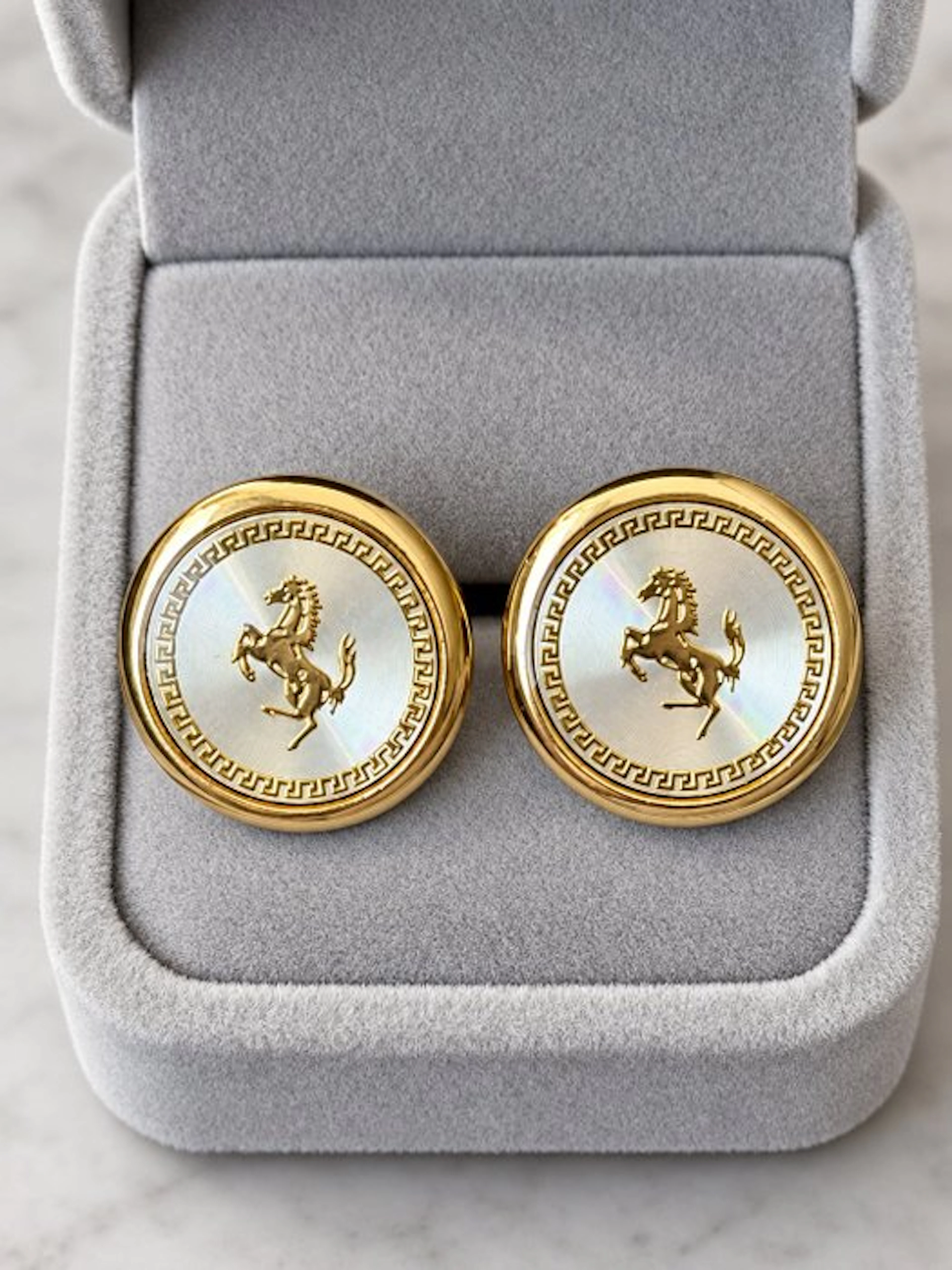 Laminated Gold (18k) - Cufflinks - FERRARI