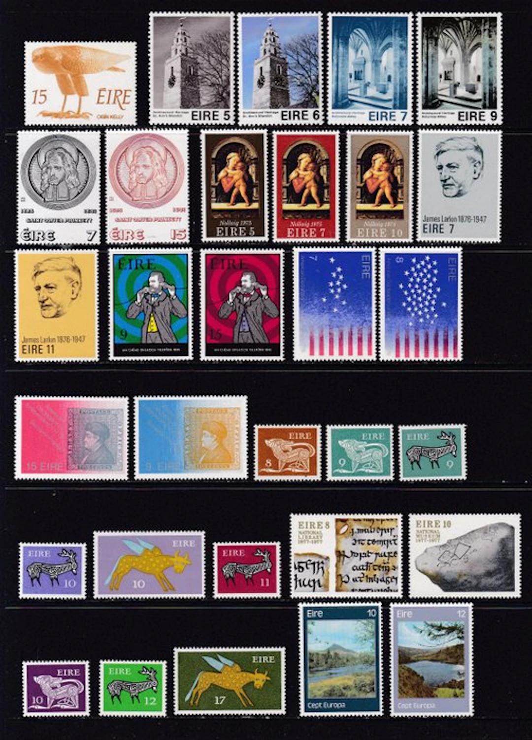 Ireland 1975/1994 - Stamp and Series Collection - All MNH