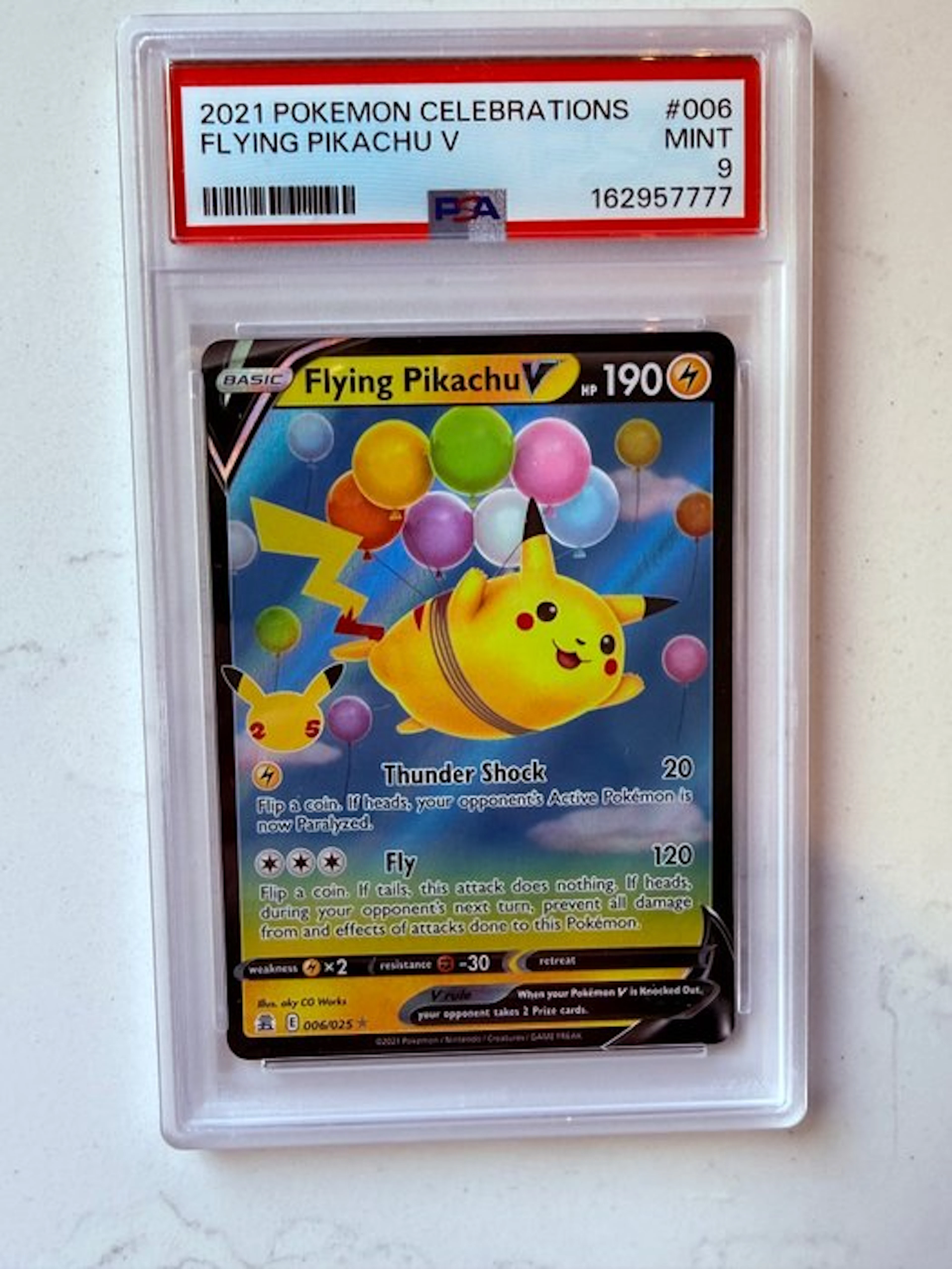 Pokémon - 1 Graded card - Pikachu 006/025 Foil