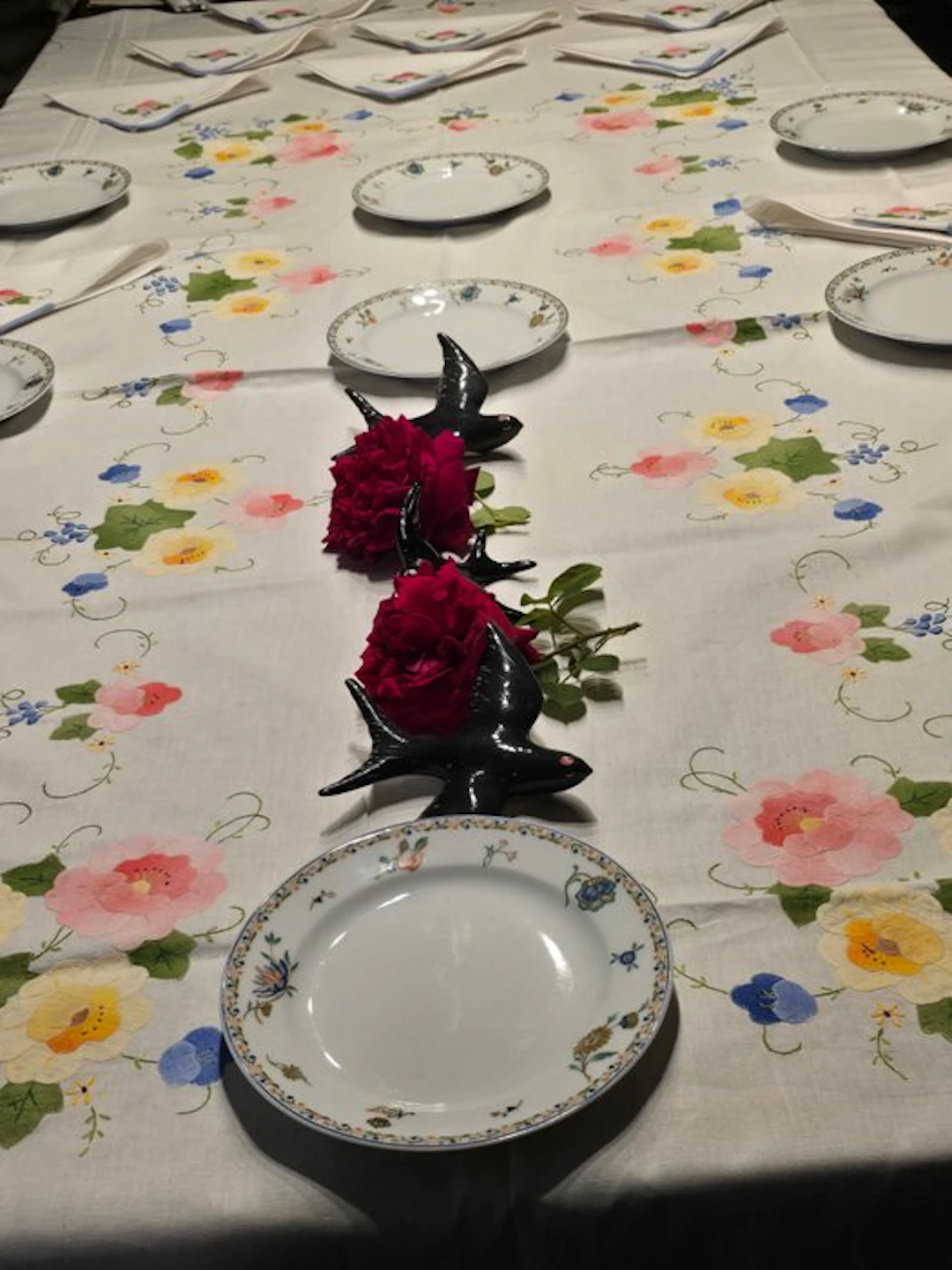 Tablecloth (13) - 260 cm - 170 cm - Ancient embroidery
