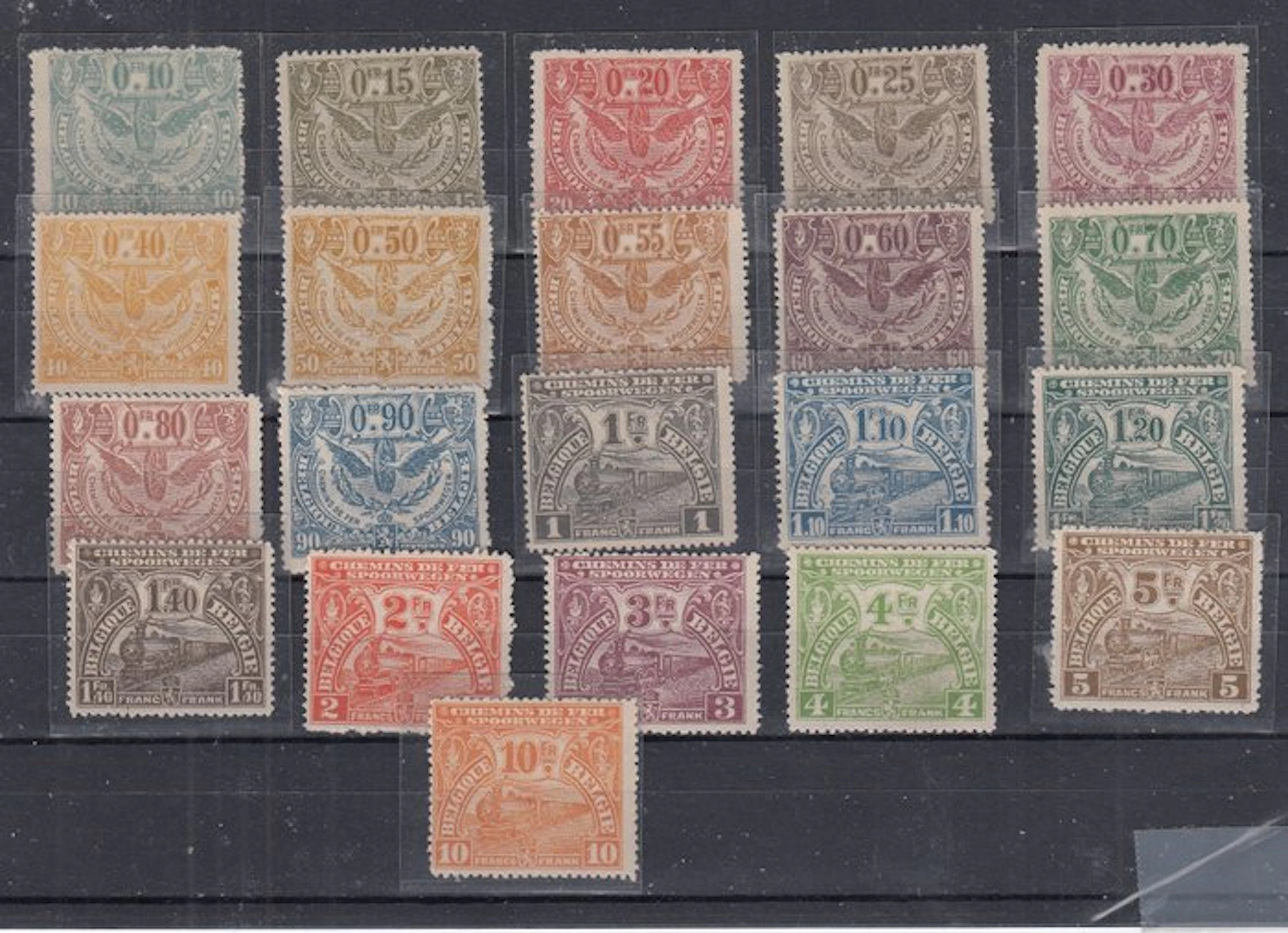 Belgium 1920 - Railway - OBP : TR 79/99