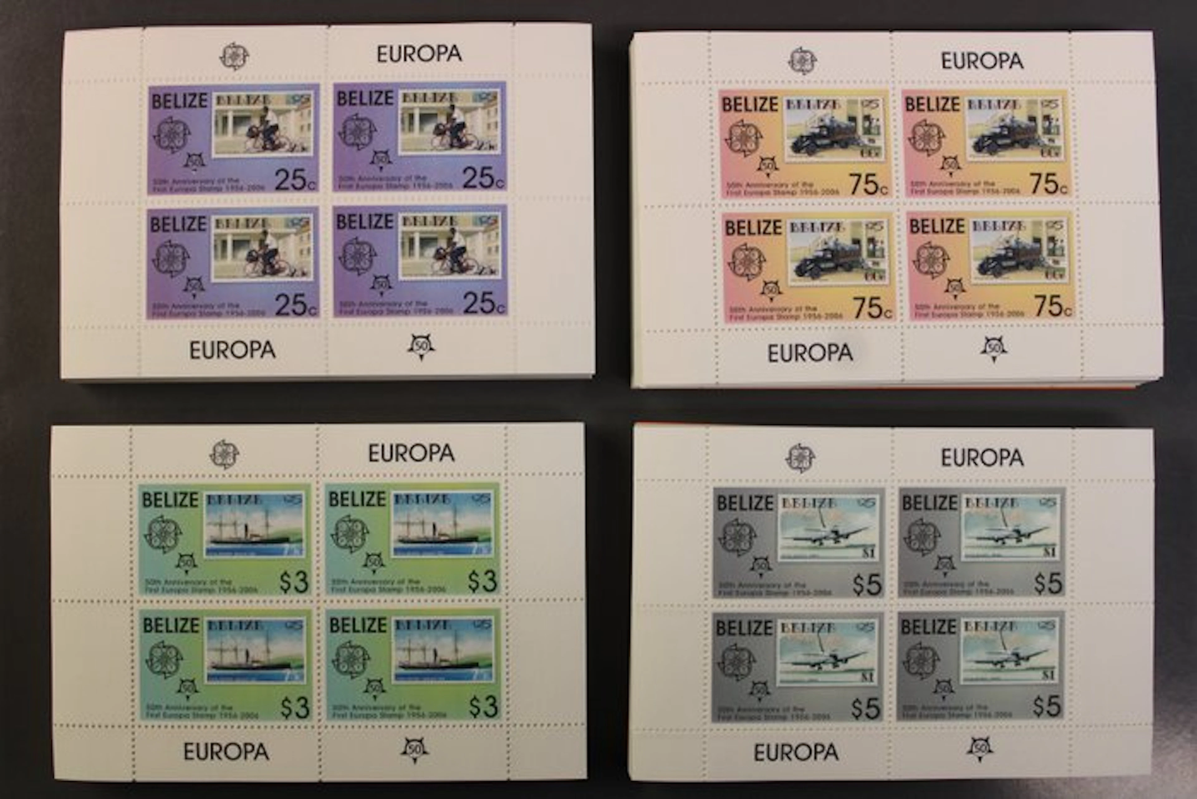 Europe: 50 Years of European Brands - 400 blocks Belize