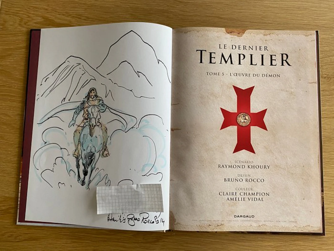 Le Dernier Templier T5 + dédicace - C - 1 Album - First edition - 2014