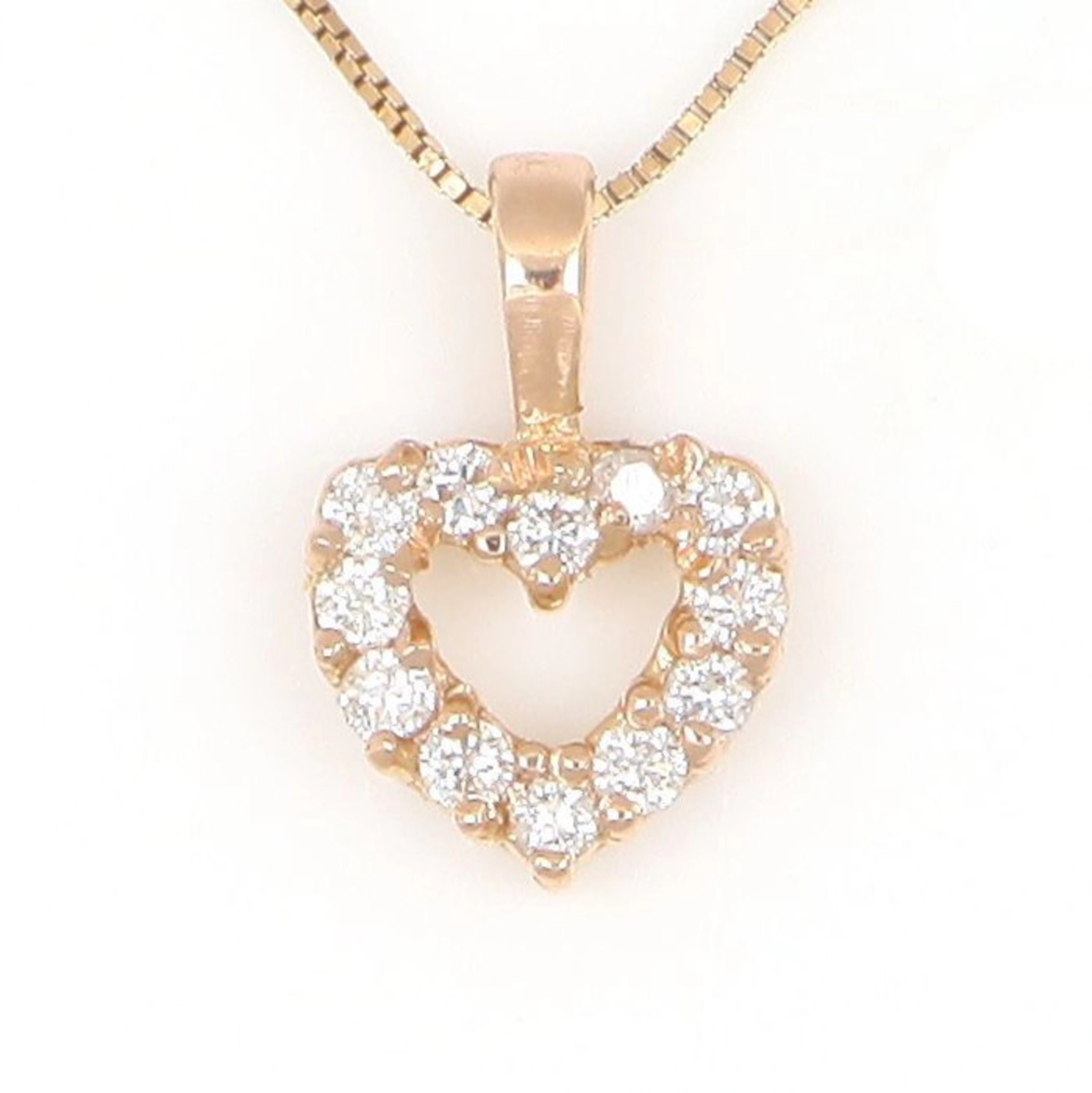 Necklace - 18 kt. Rose gold - 0.25ct. tw. Diamond (Natural)