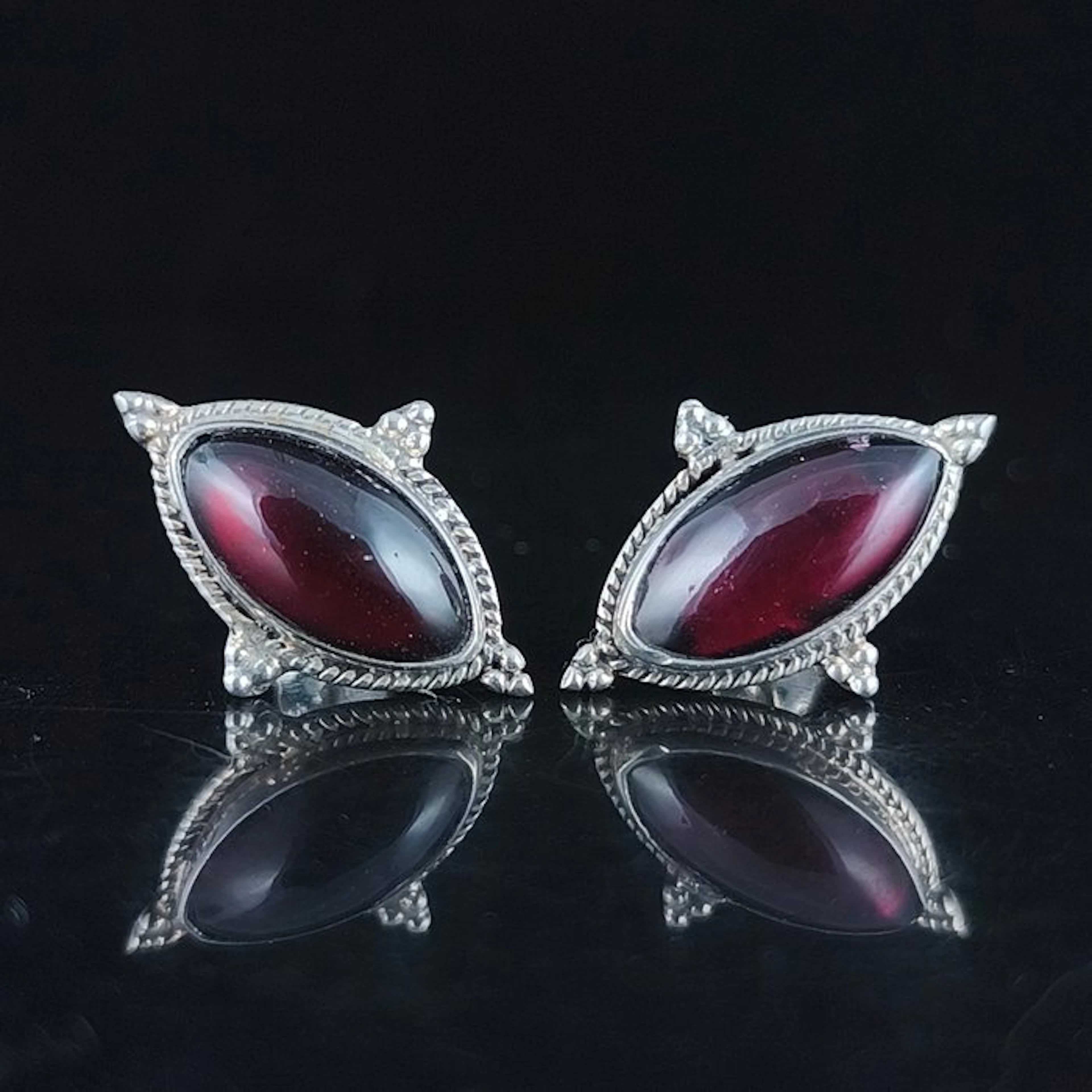 Garnet Earrings- 3.36 g