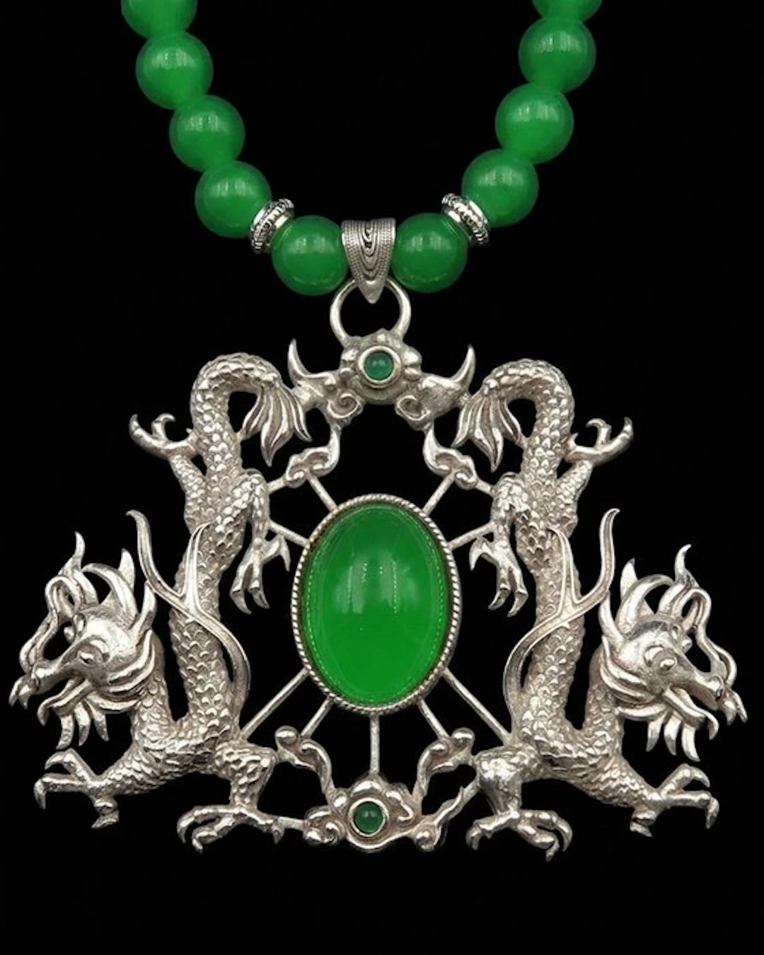 Imperial Dragons Necklace – Emerald – Royal Guard and...